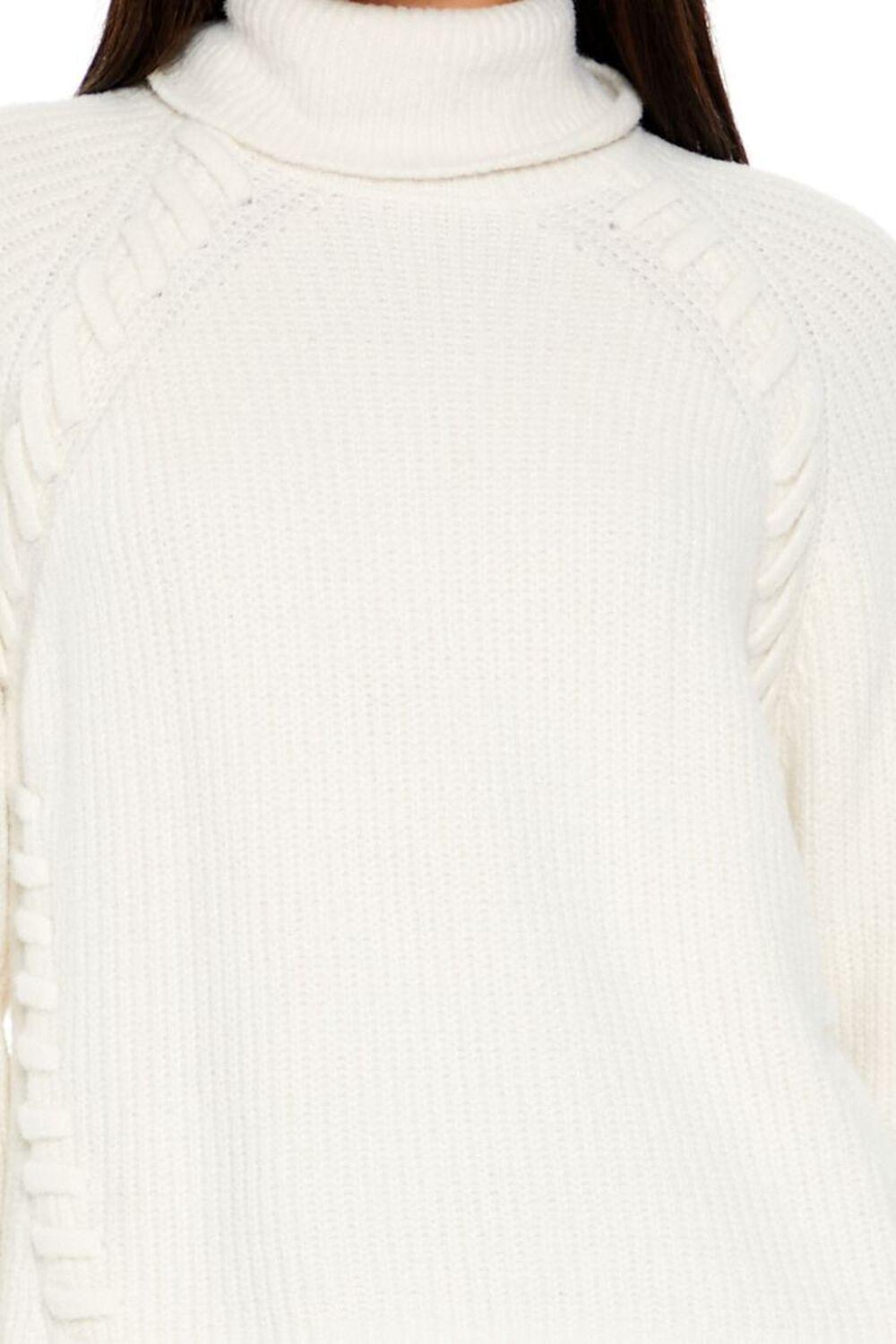 Turtleneck Whipstitched Sweater | Forever 21 Product Image