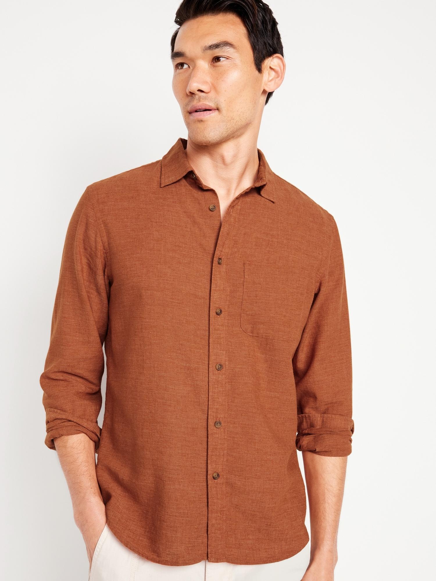 Classic Fit Everyday Linen-Blend Shirt Product Image