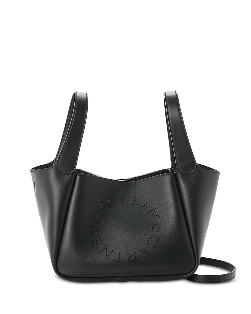 Womens Faux Leather Logo Shoulder Bag Product Image