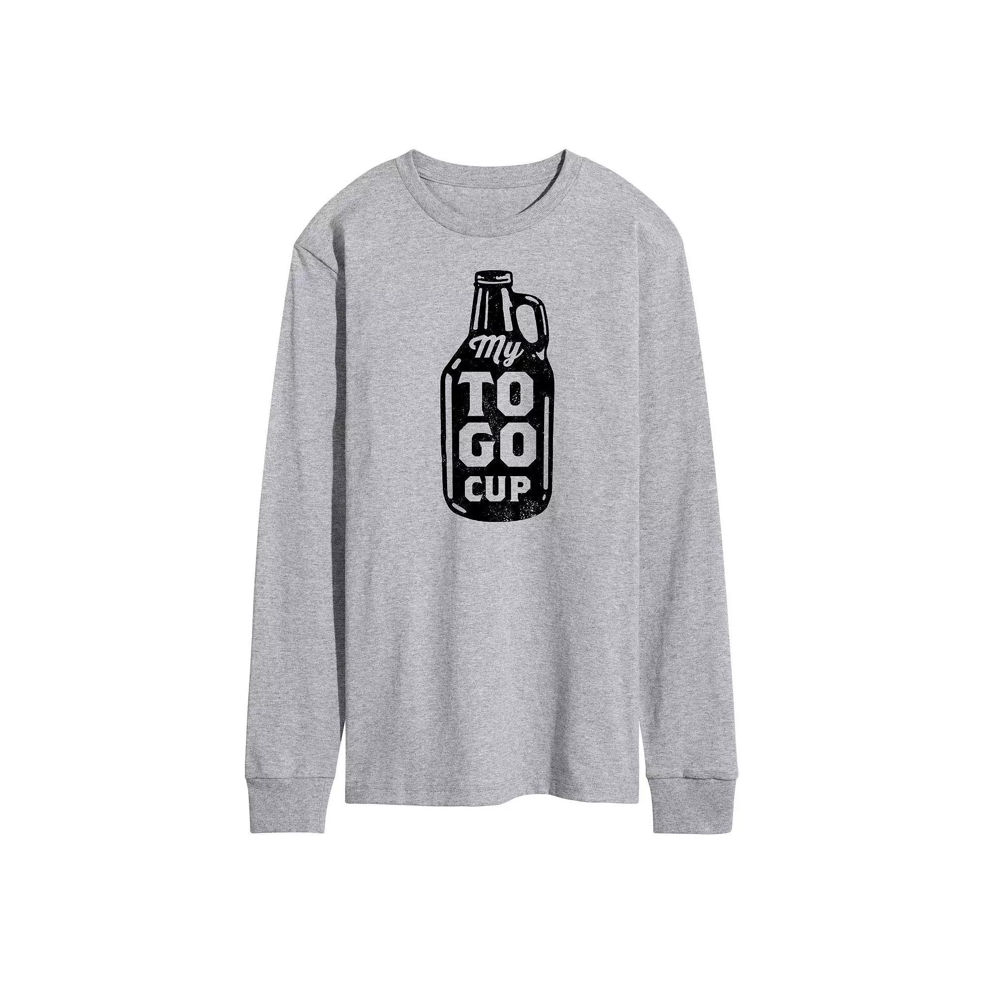 Mens My To Go Cup Long Sleeve Graphic Tee Product Image