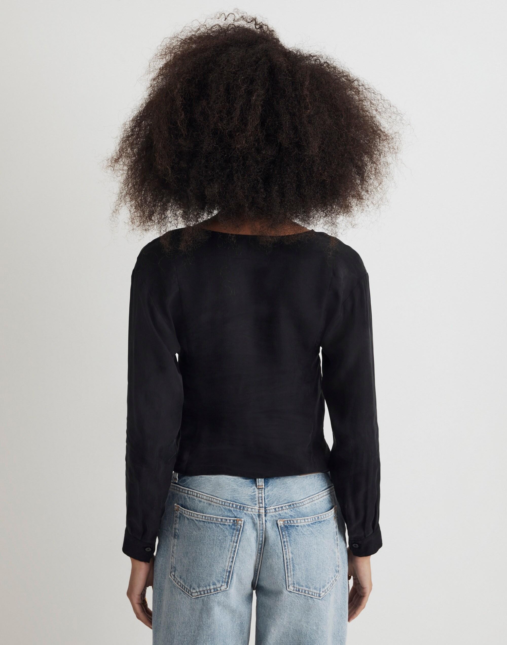 Brushed Ruched-Front Top Product Image