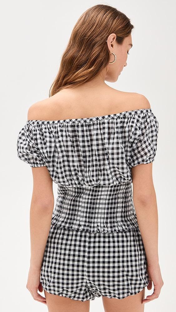 Frankies Bikinis Gingham Top | Shopbop Product Image