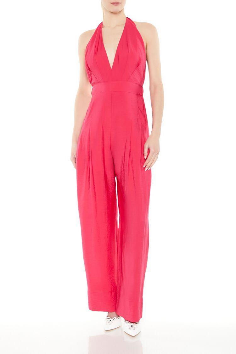 Halter Wide-Leg Jumpsuit | Forever 21 Product Image