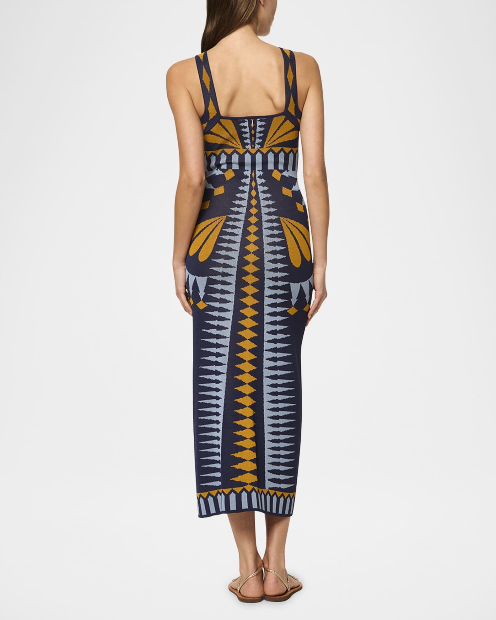 Emery Butterfly Jacquard Knit Midi Dress Product Image