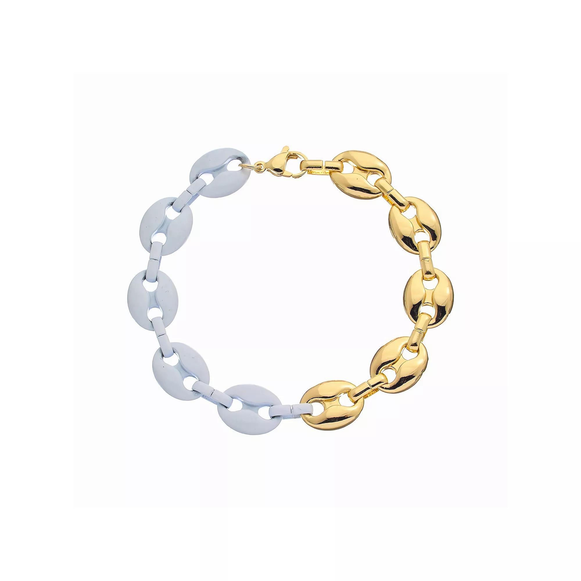 Juvell 18k Gold Plated Bracelet, Women's, Size: 7", Gold Tone Product Image