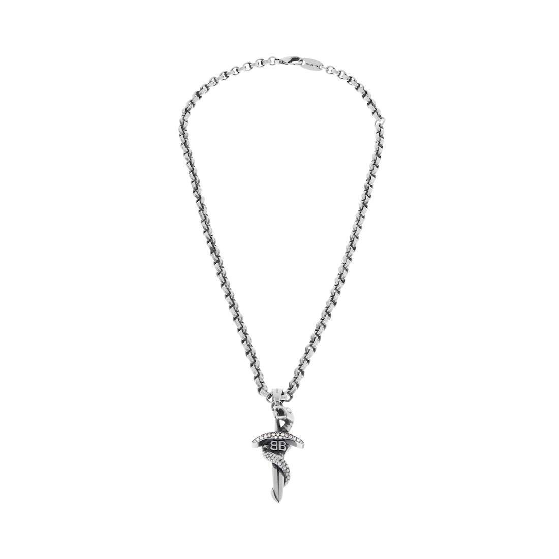 Goth Snake Necklace  in Antique Silver Product Image