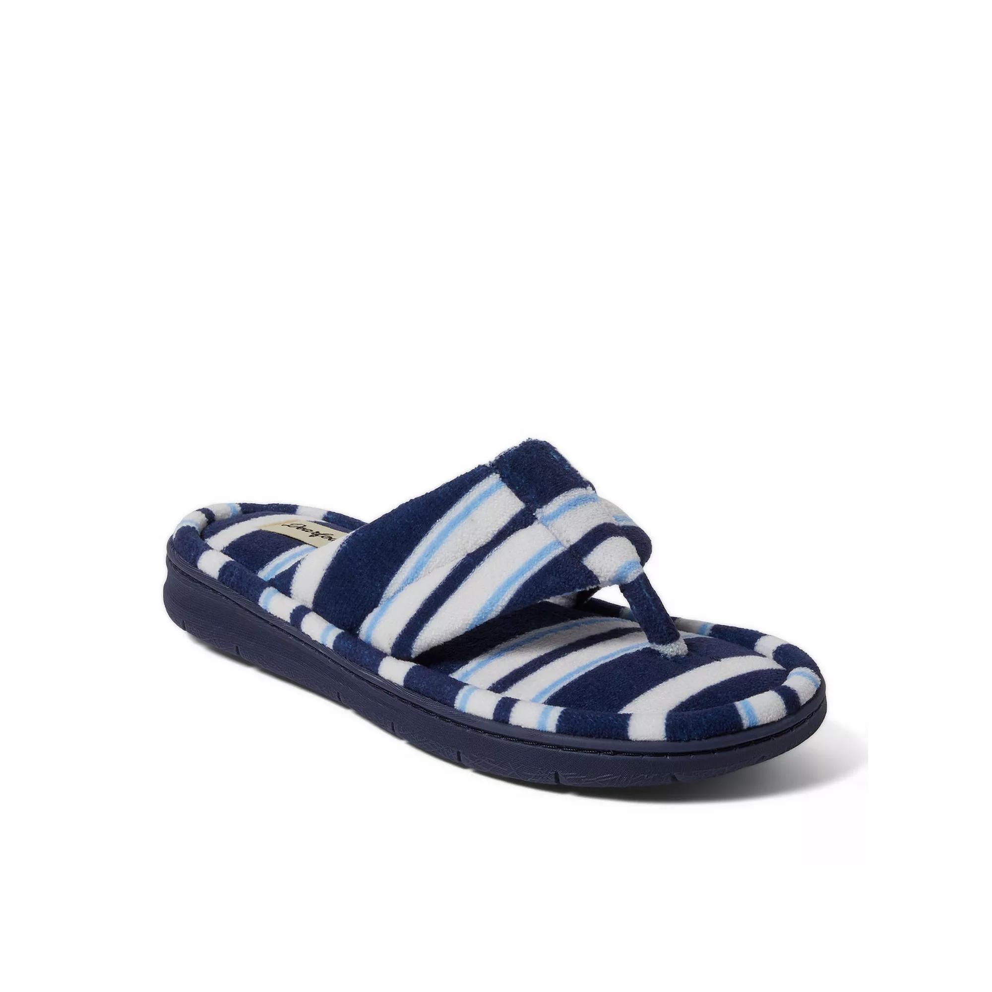 Womens Dearfoams Wrenley Terry Thong Slippers Product Image