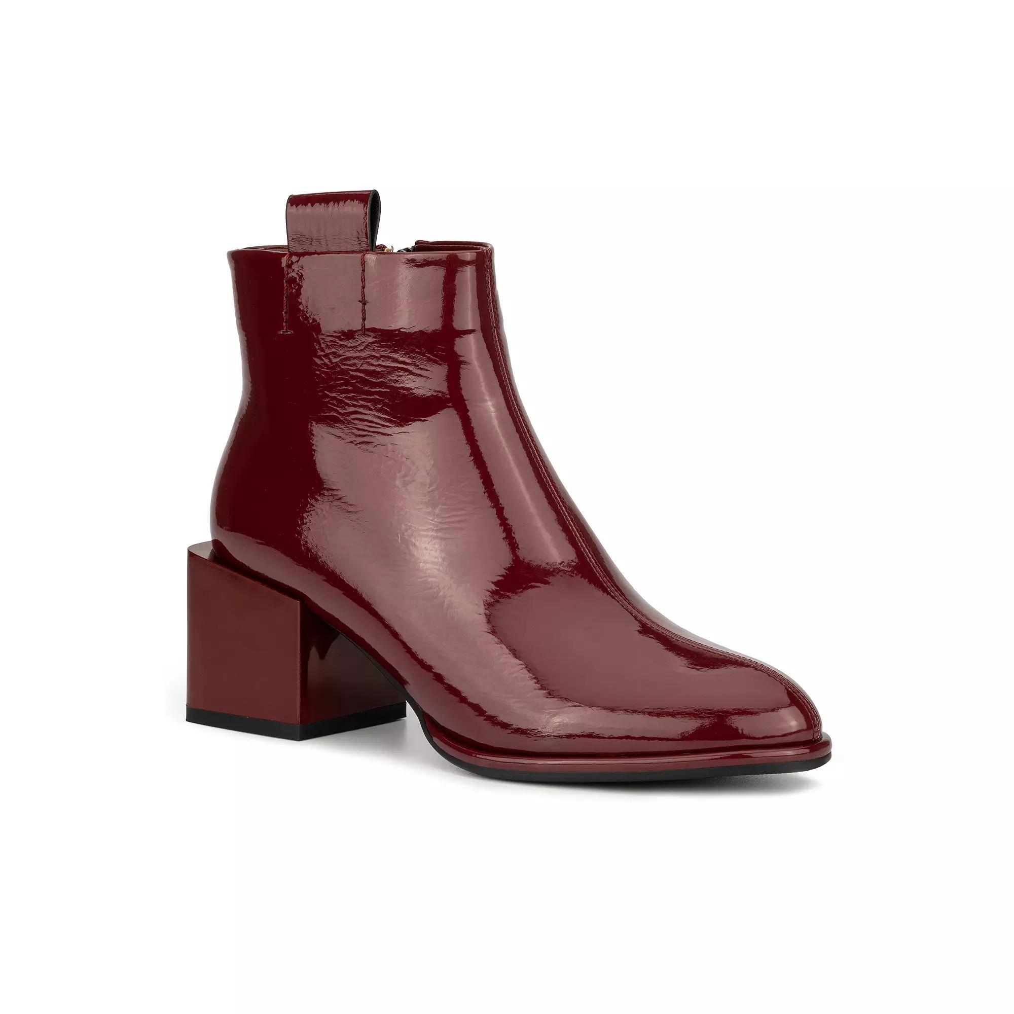 Torgeis Monty Women's Faux Patent Leather Ankle Boots, Size: 7, Red Product Image