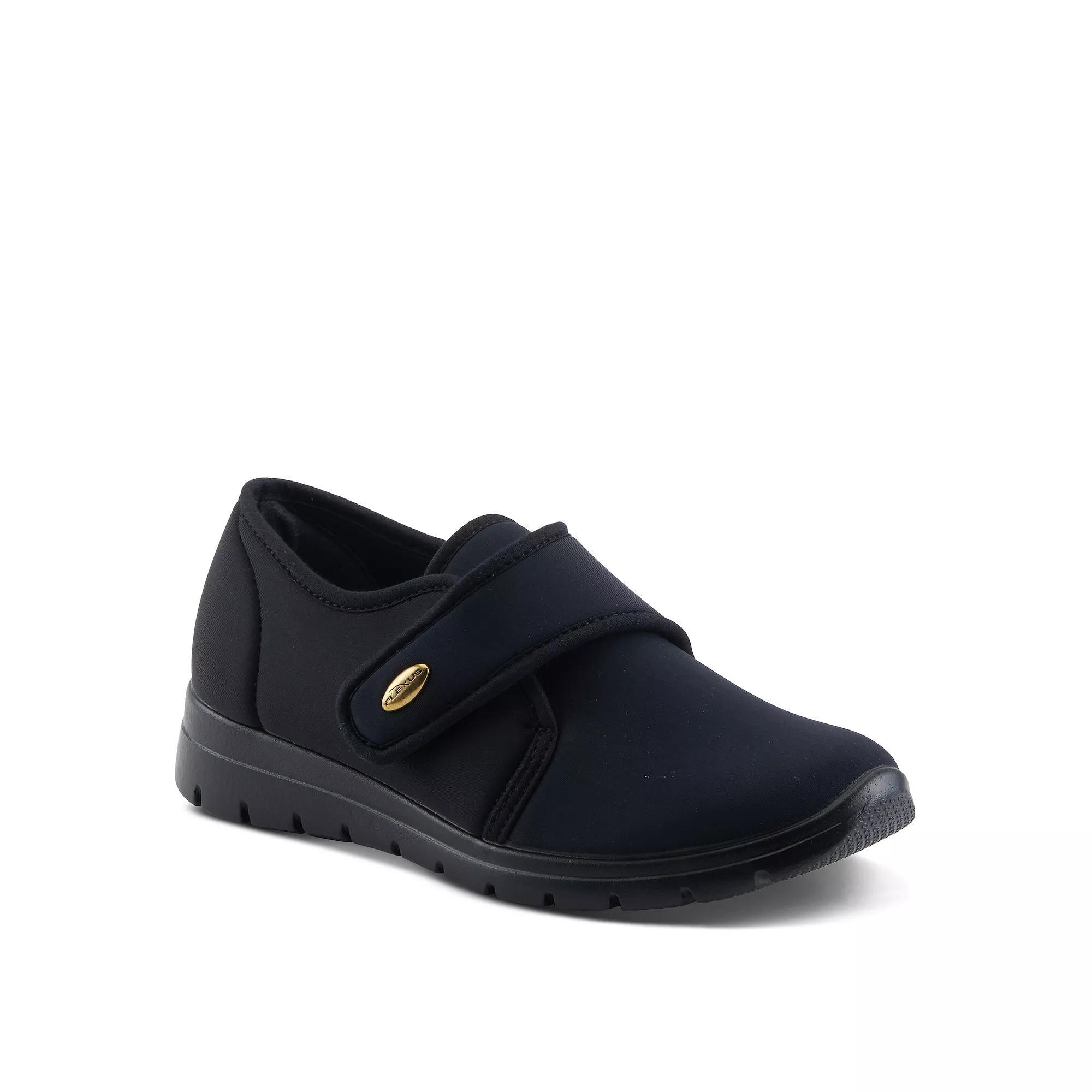 Flexus Amay Women's Slip-On Casual Shoes, Size: 41, Black Product Image