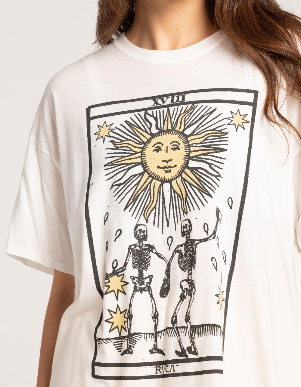 RVCA Tarot Womens Oversized Tee - OFF WHITE Product Image