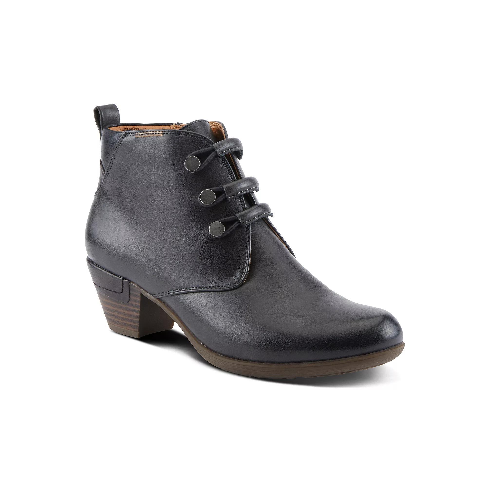Patrizia Dejah Women's Button Strap Stacked Heel Ankle Boots, Size: 40, Grey Product Image