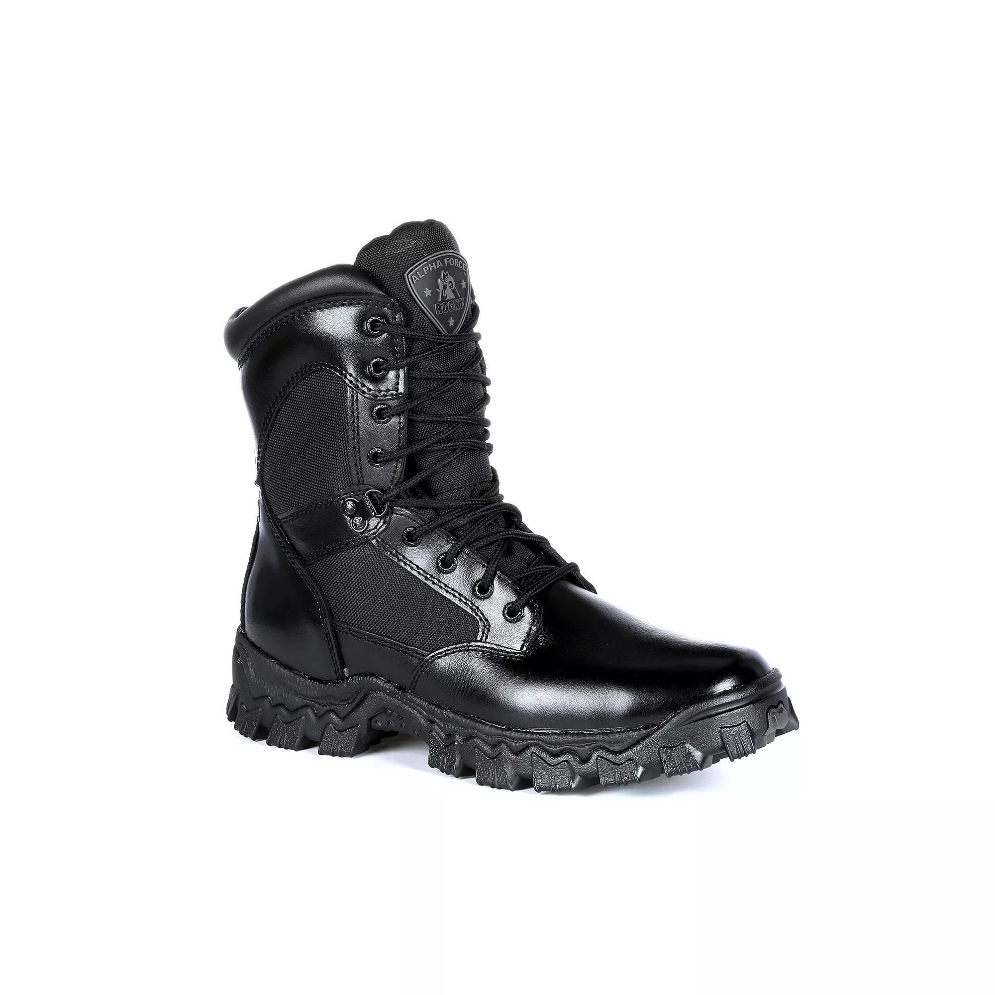 Rocky AlphaForce Men's Waterproof Work Boots, Size: 13 Medium, Black Product Image