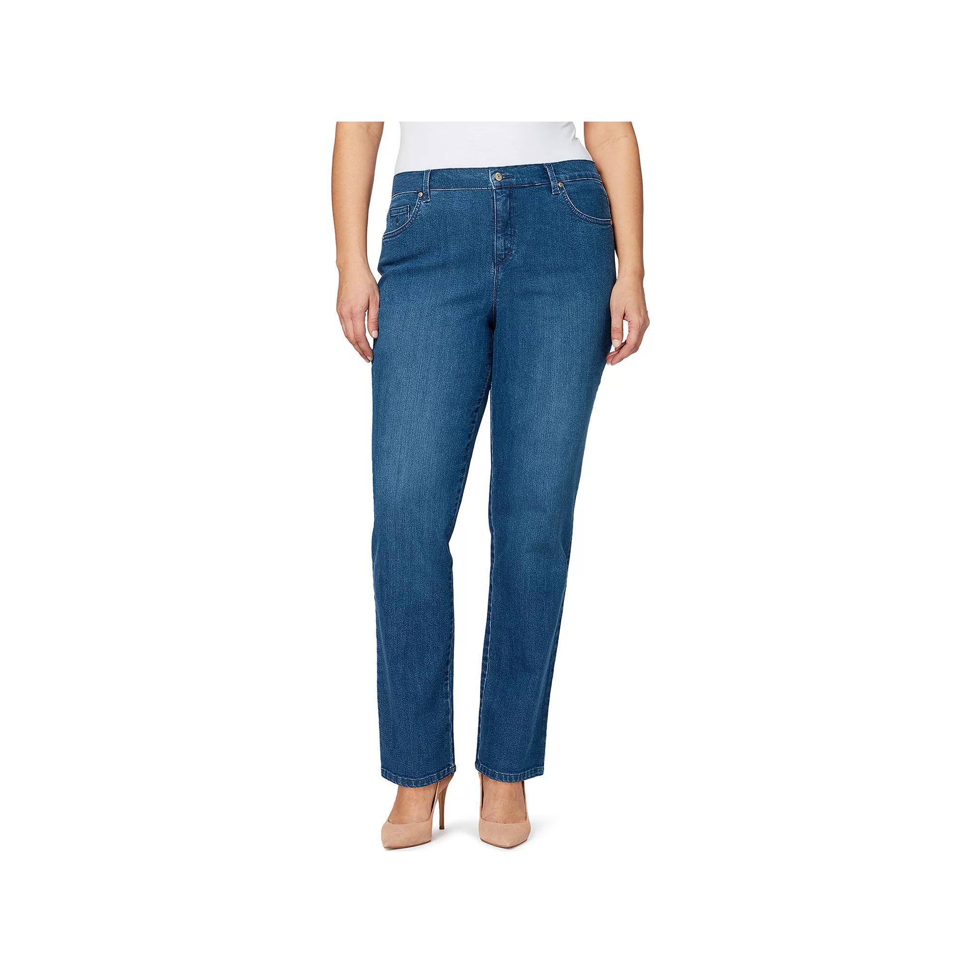 Plus Size Gloria Vanderbilt Amanda Classic Jeans, Women's, Size: 25 - Regular, Rinse Noir Product Image