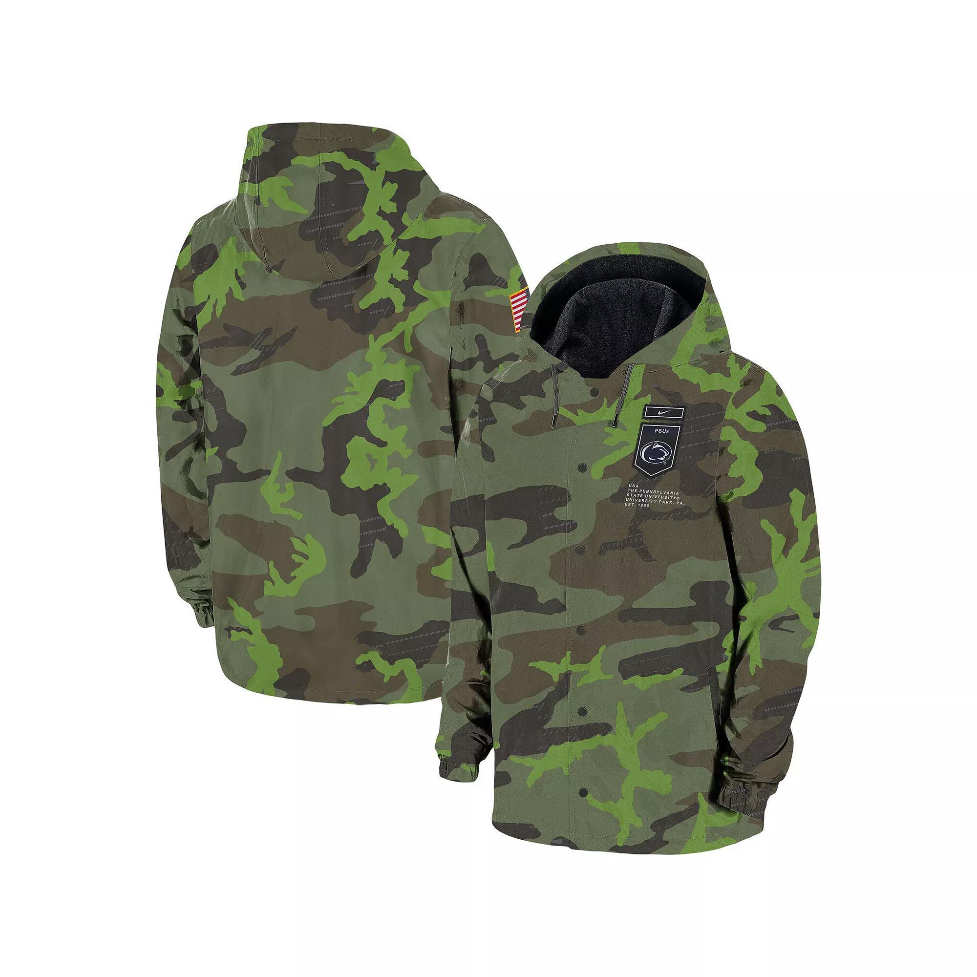Men's Nike Camo Alabama Crimson Tide Hoodie Full-Snap Jacket, Size: 2XL, Green Product Image