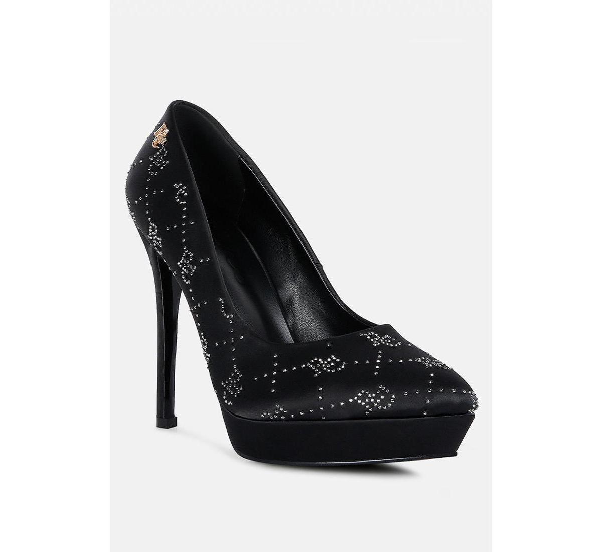 Rag & Co Ballard Women's Satin Stiletto Pumps, Size: 8, Red Product Image