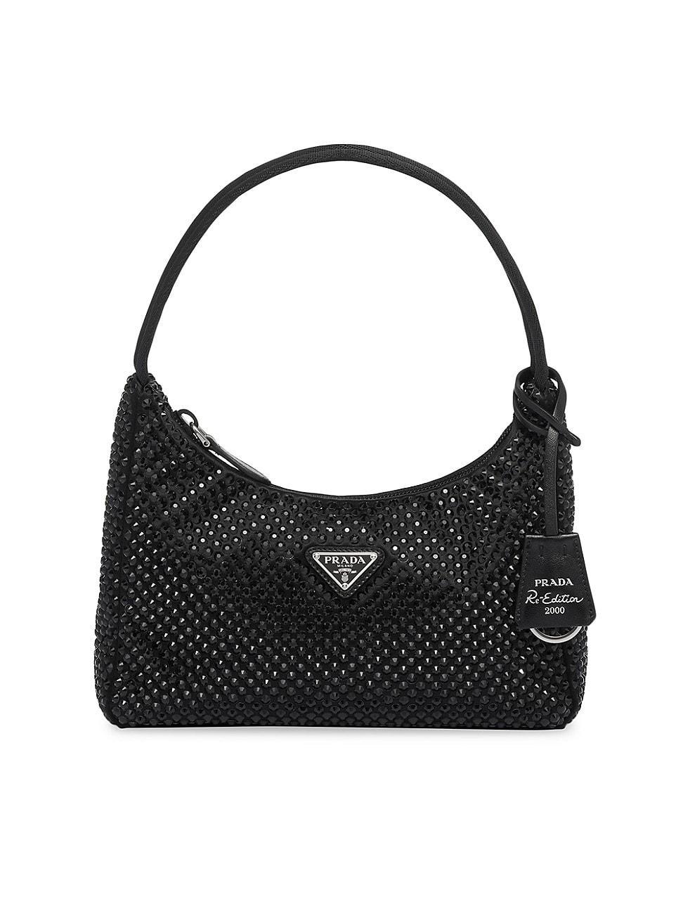Womens Satin Mini Bag with Crystals Product Image