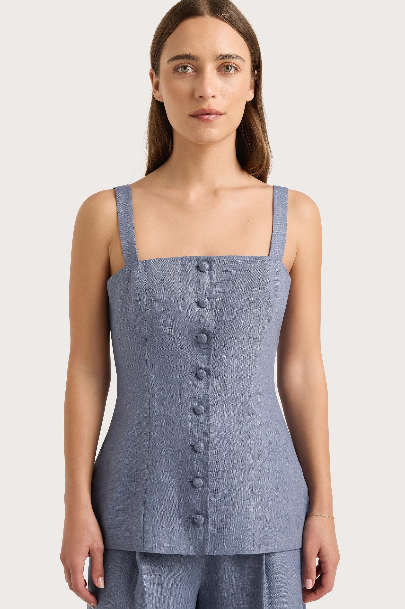 Corbiere Vest Cornflower Blue Product Image
