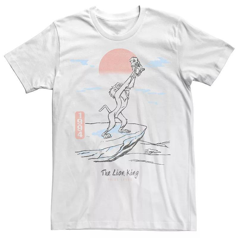 Disney's The Lion King Rafiki And Simba Men's Tee, Size: Large, White Product Image