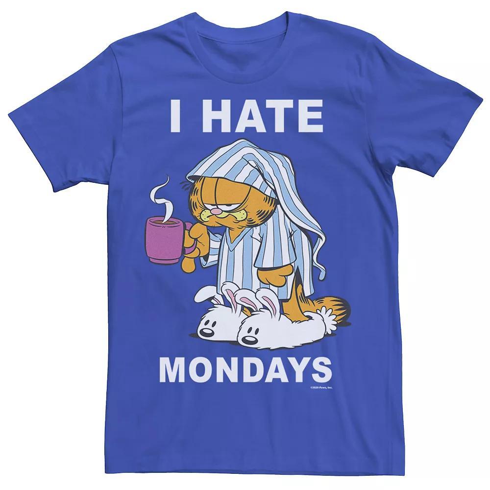 Men's Garfield Mondays Sleep Text Tee, Size: Large, Royal Product Image
