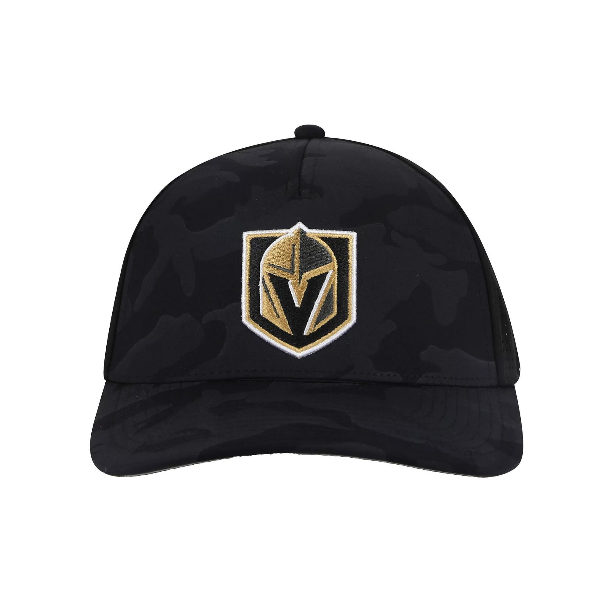 Men's American Needle  Black Vegas Golden Knights Valin Camo Super Tech Vented Adjustable Hat, Lvk Black Product Image