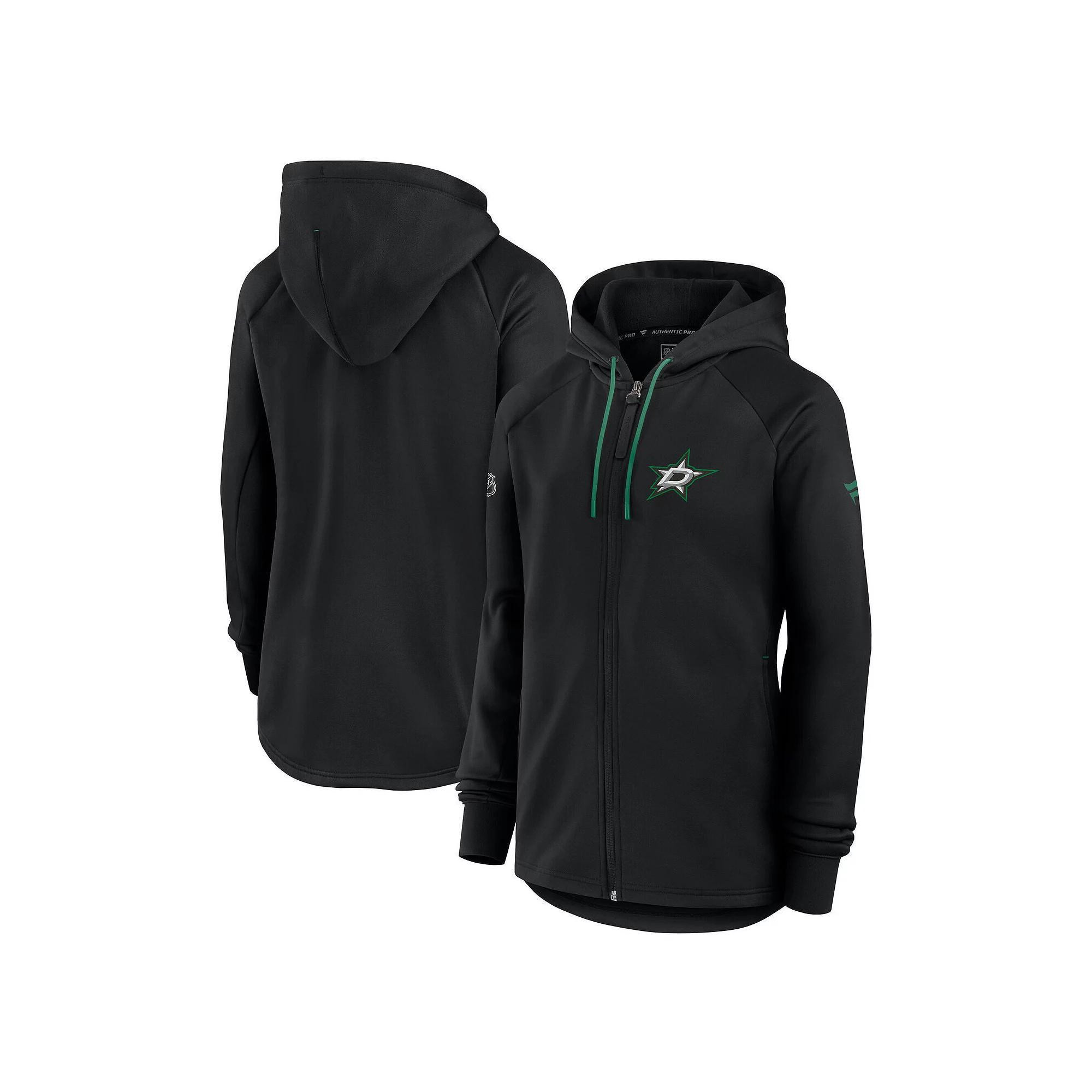 Women's Fanatics  Black Detroit Red Wings Authentic Pro Rink Fleece Full-Zip Jacket, Size: XL Product Image