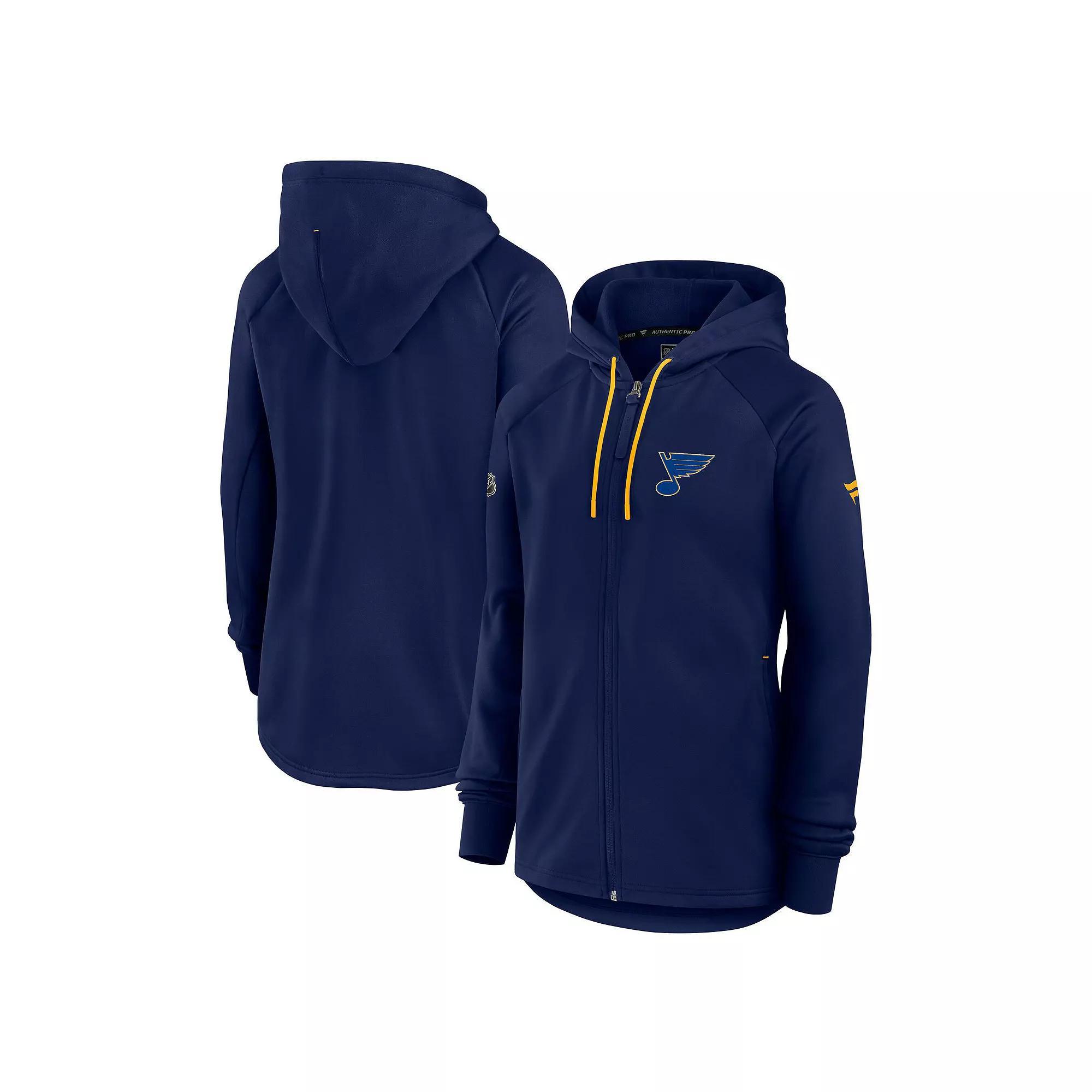 Women's Fanatics  Black Detroit Red Wings Authentic Pro Rink Fleece Full-Zip Jacket, Size: XL Product Image