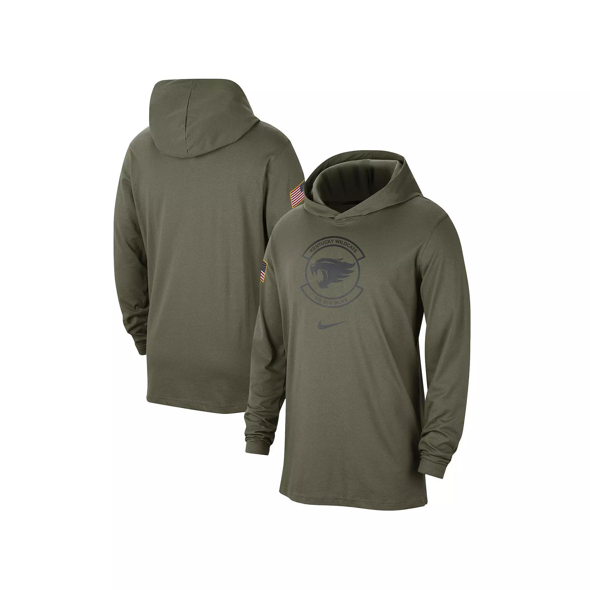 Men's Nike Olive Ohio State Buckeyes Military Pack Long Sleeve Hoodie T-Shirt, Size: Medium, Team Product Image