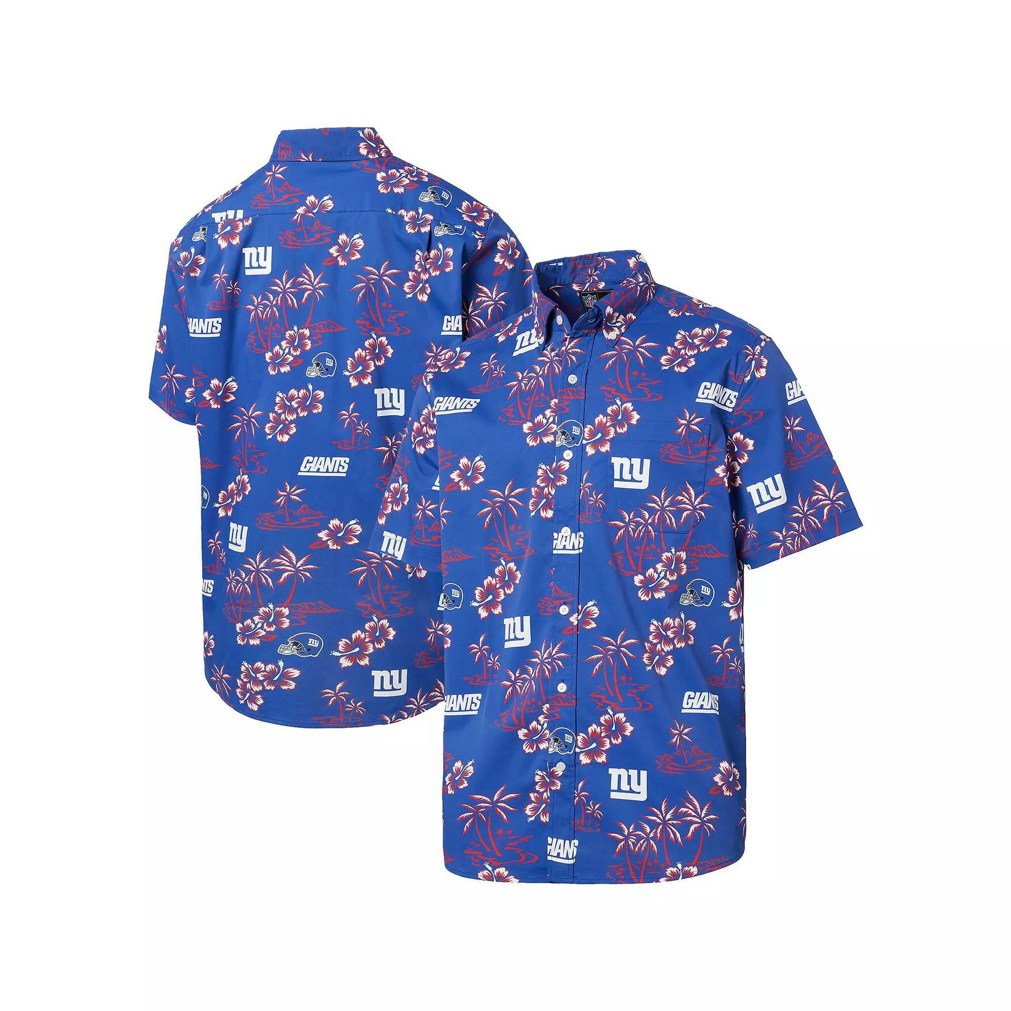 Men's Reyn Spooner Royal New York Giants Kekai Button-Up Shirt, Size: Large, Blue Product Image