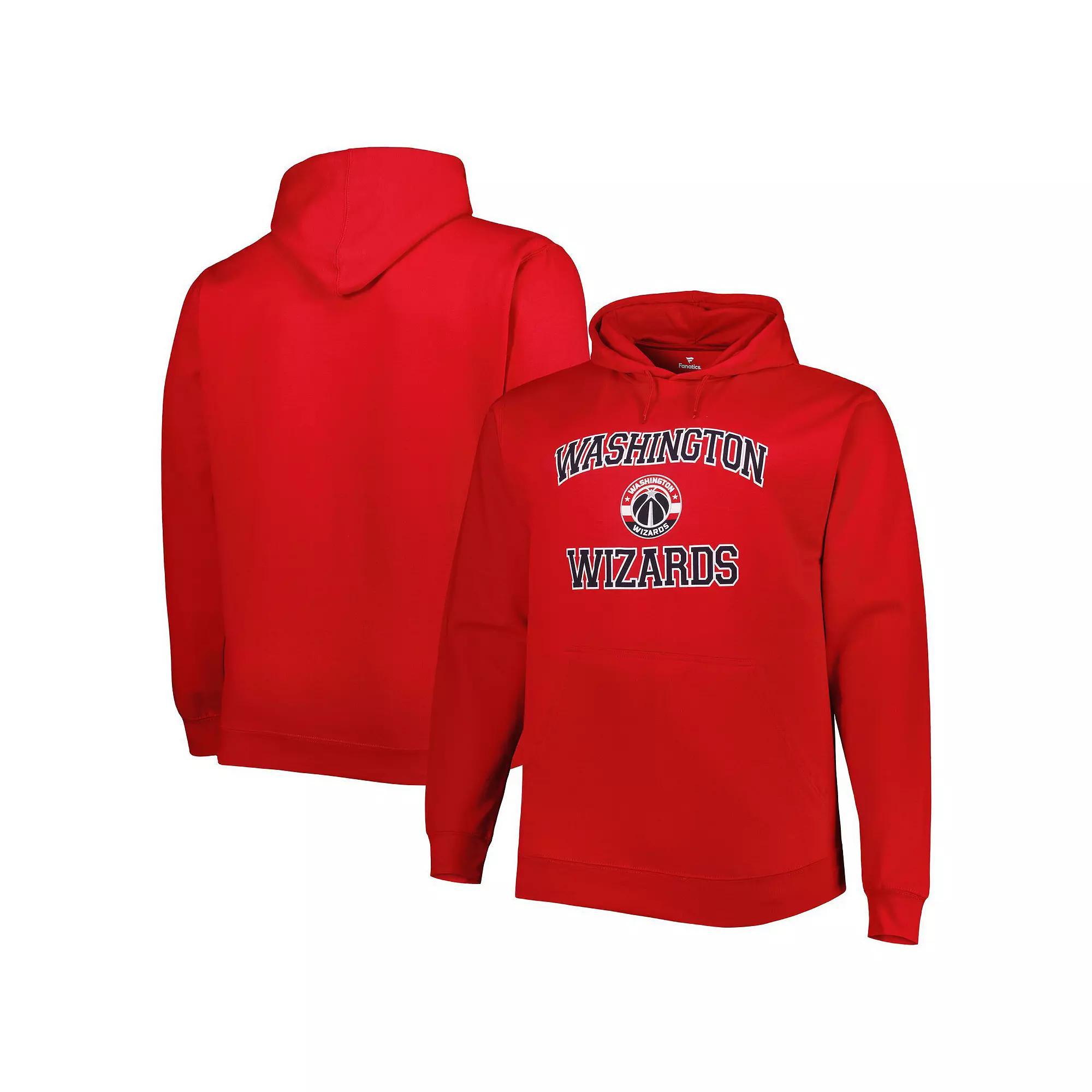 Men's Red Washington Wizards Big & Tall Heart & Soul Pullover Hoodie, Size: 3XLT, Wiz Red Product Image