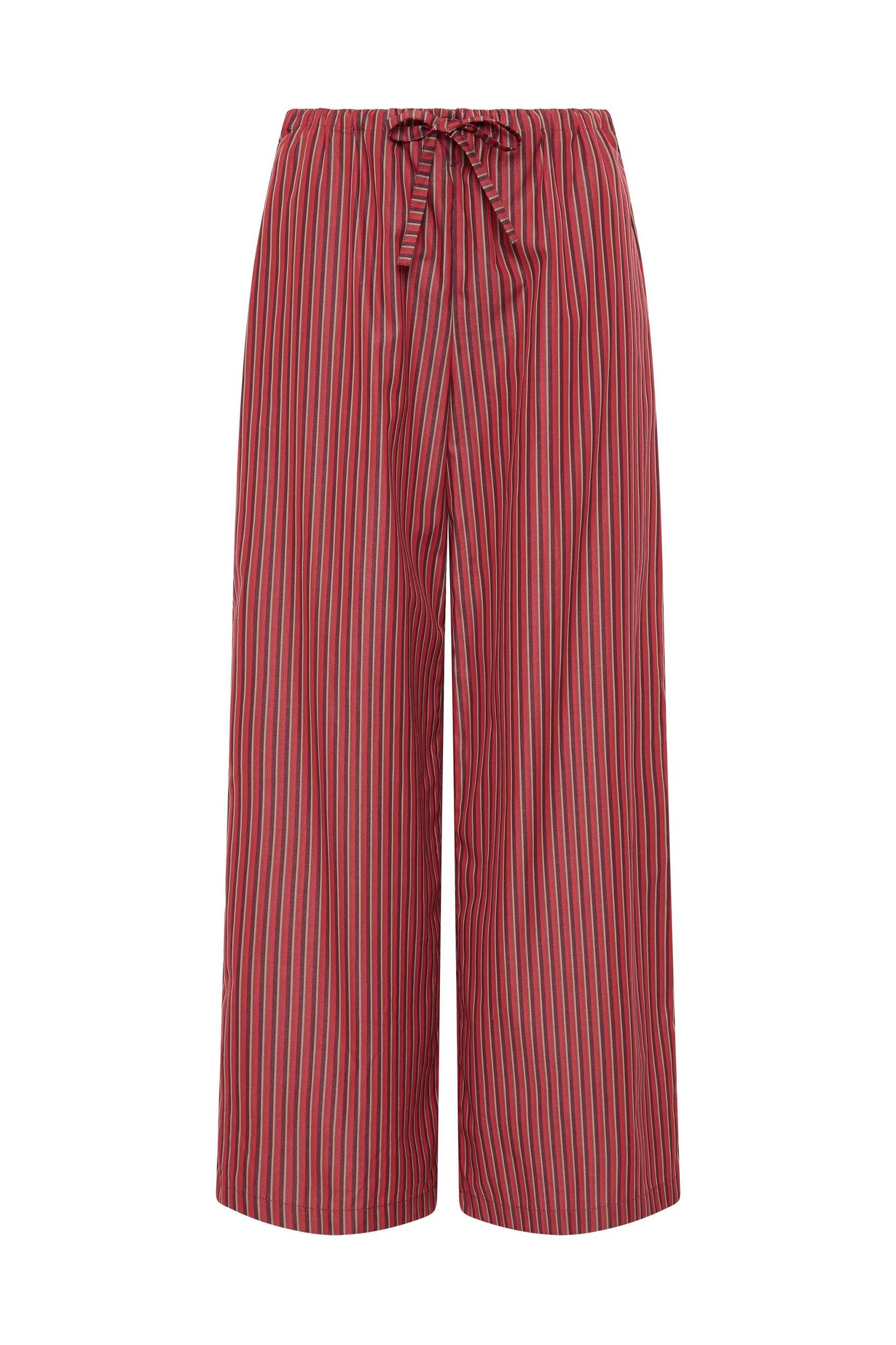 Freja Pant Wine Stripe Product Image