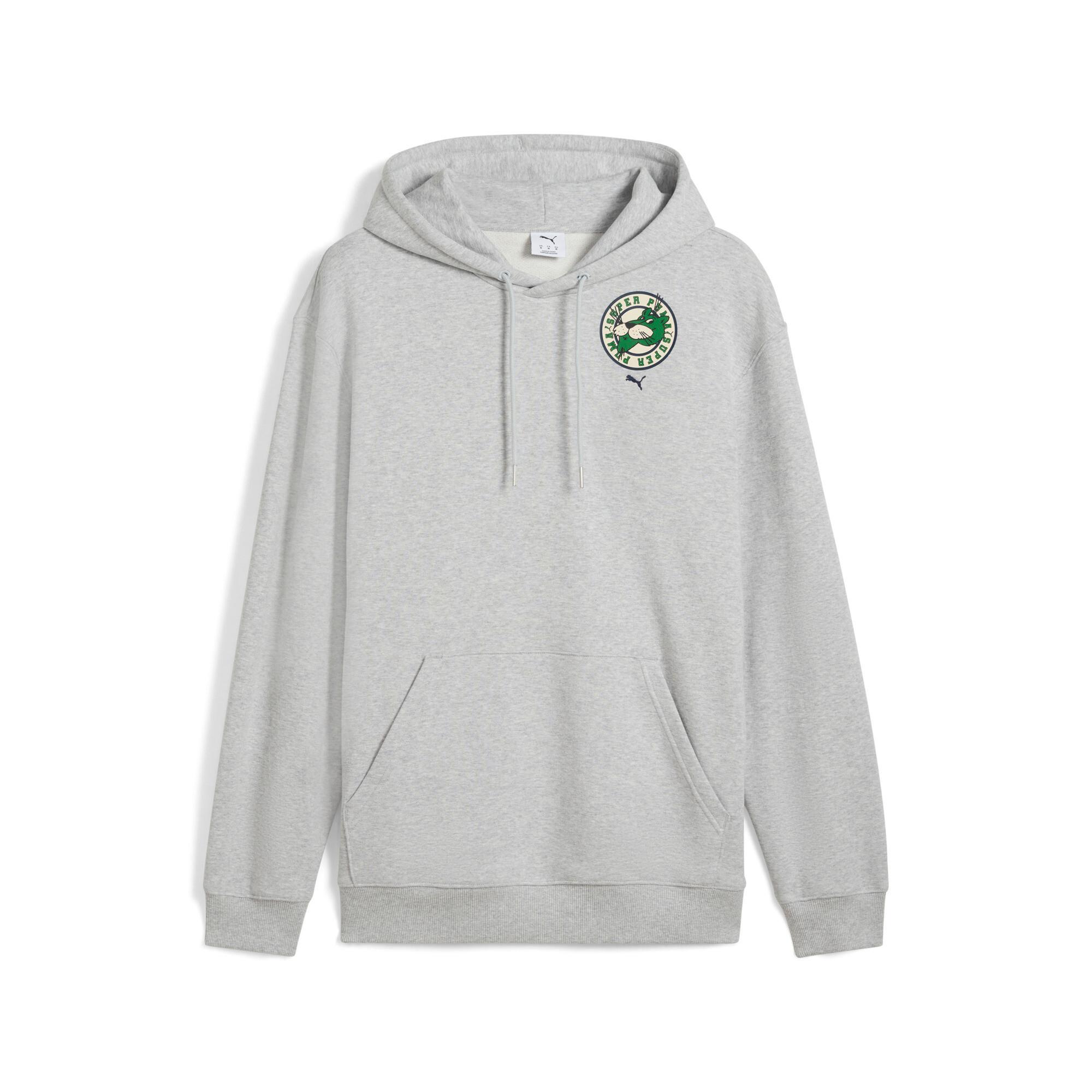 GRAPHICS Super PUMA Men's Hoodie in Grey Product Image