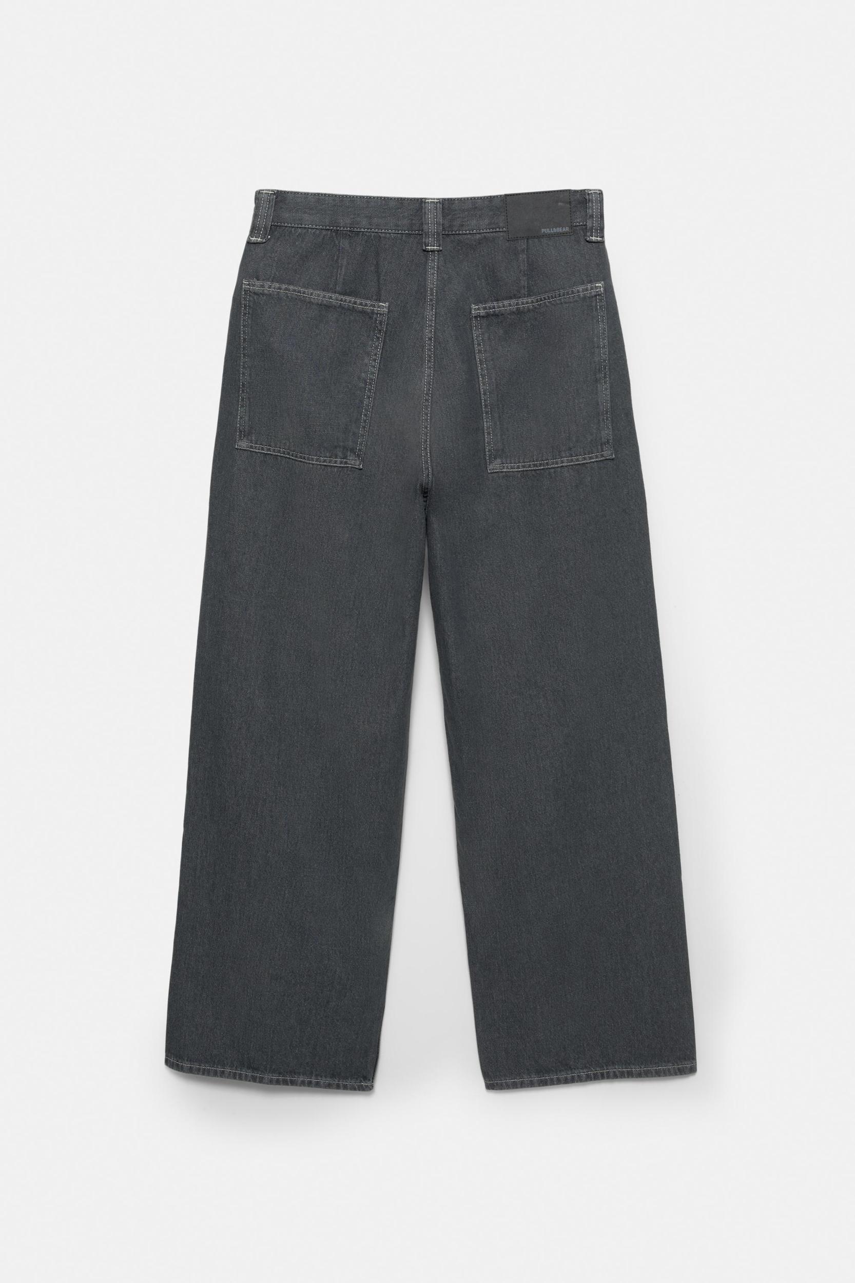 Wide-leg jeans with darts Product Image