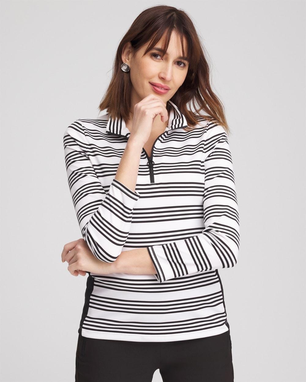Zenergy® UPF Stripe Long Sleeve Top Product Image