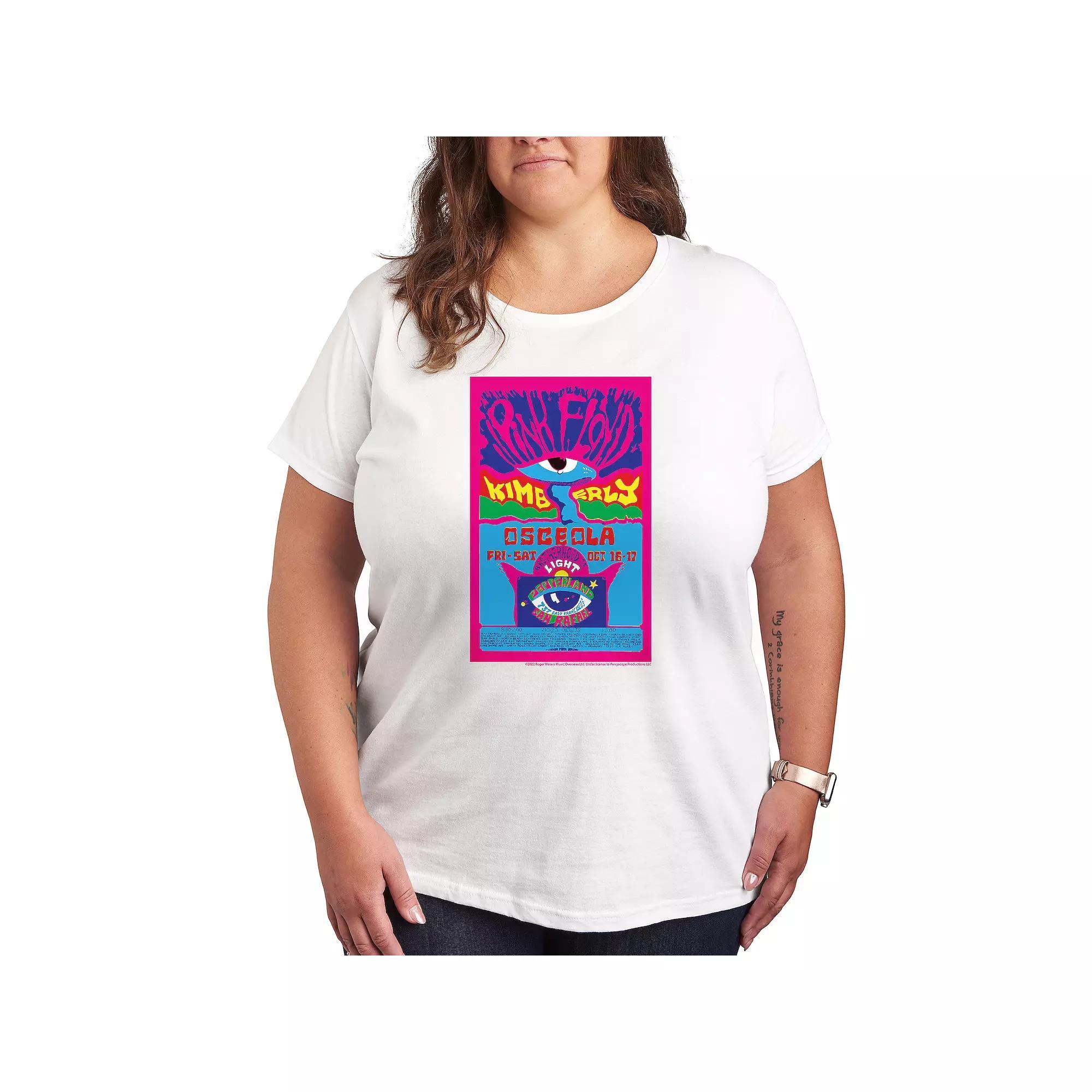Plus Pink Floyd Pepperland Poster Graphic Tee, Womens Product Image