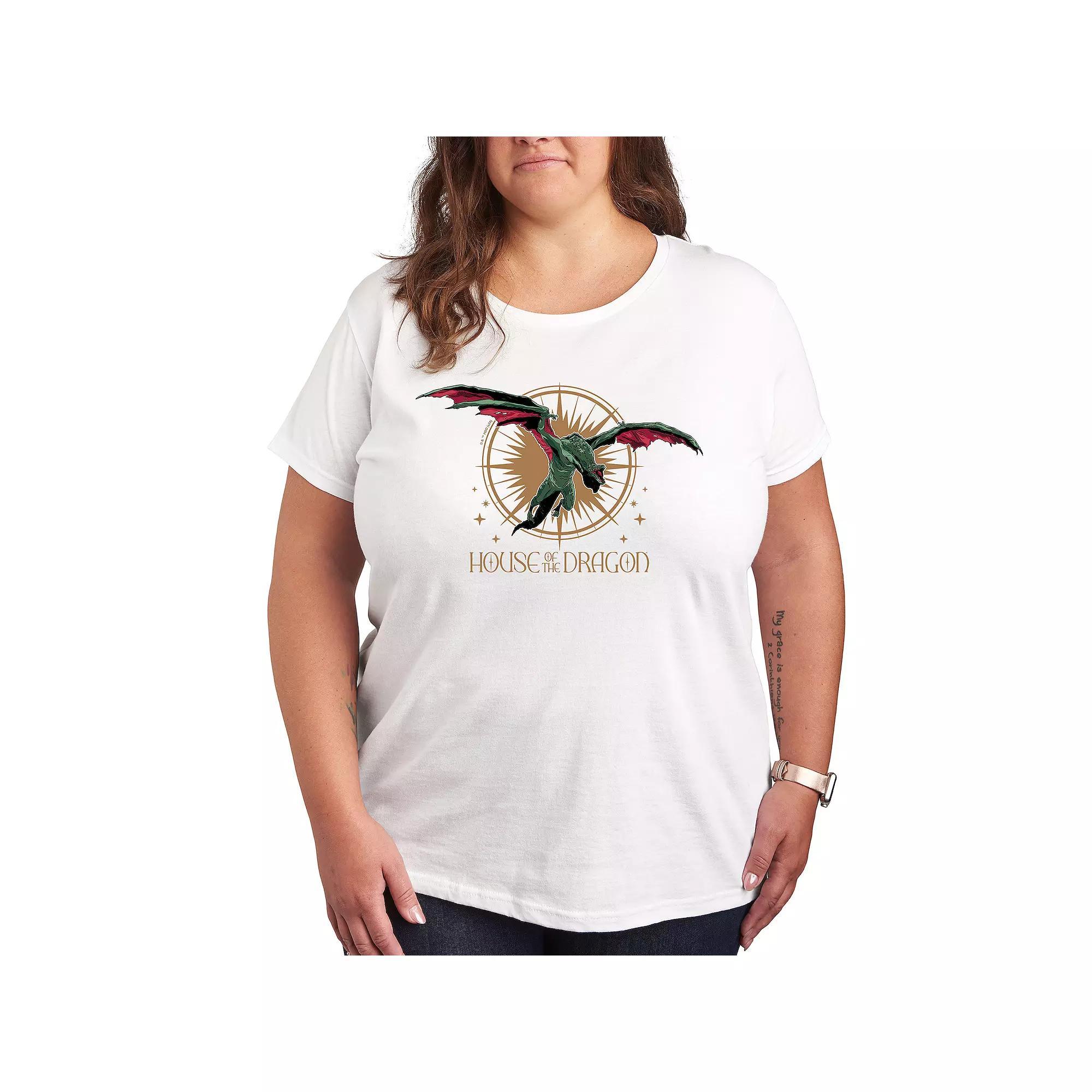 Plus House of the Dragon Vhagar Flight Graphic Tee, Womens Product Image