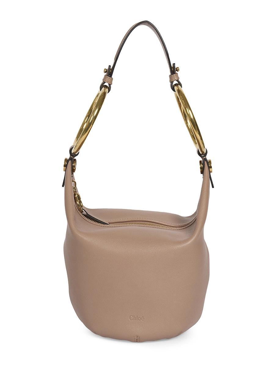 Womens Bracelet Leather Hobo Bag Product Image