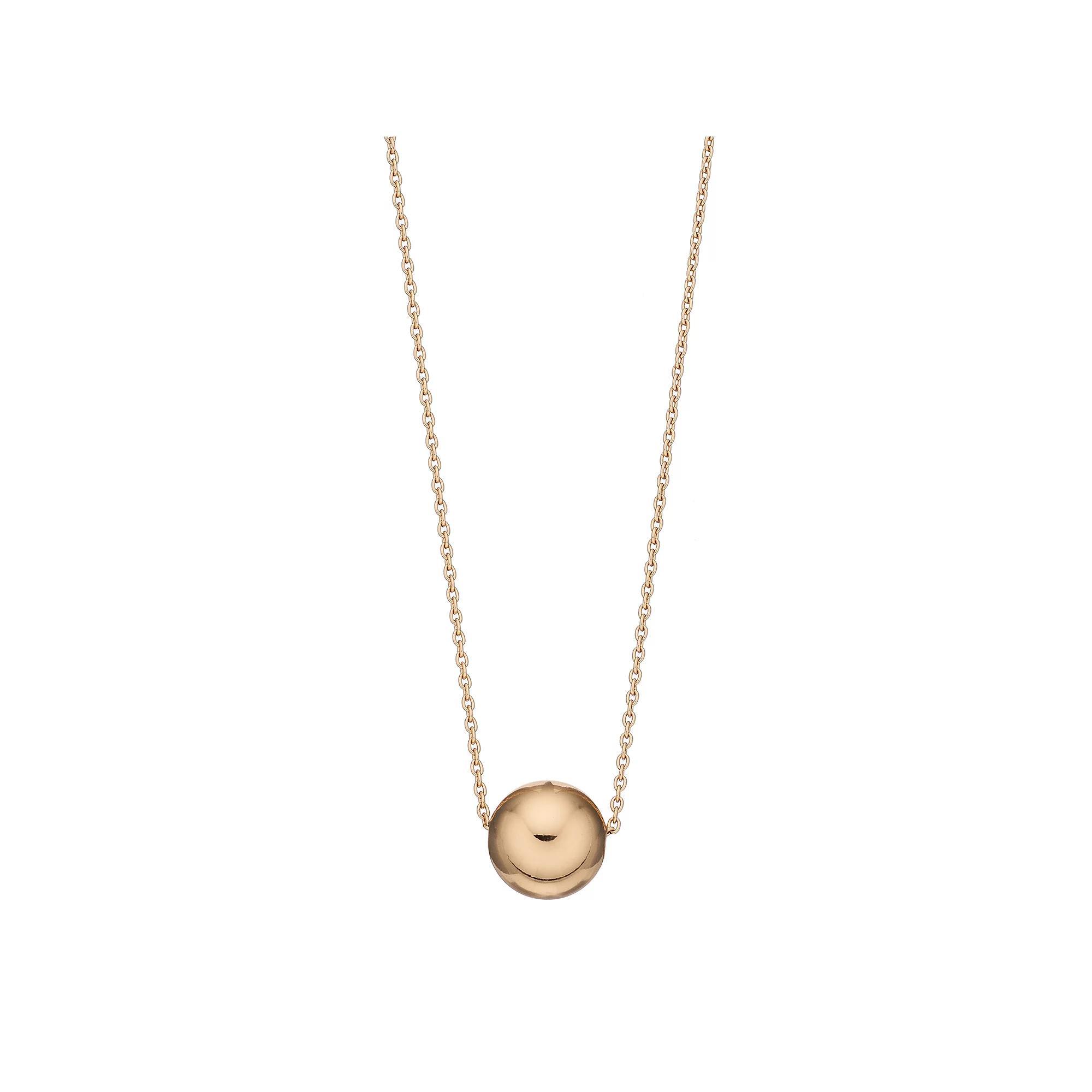 Sterling Silver Beaded Necklace, Women's, 14k Gold Over Product Image