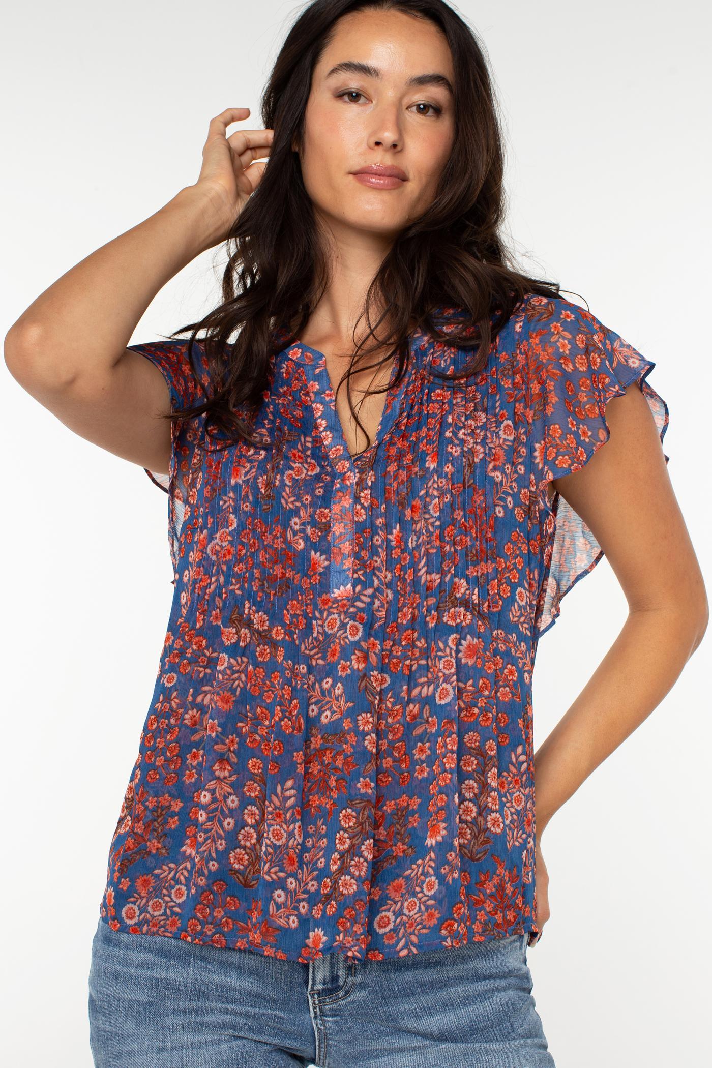 Floral Sleeveless Blouse Product Image