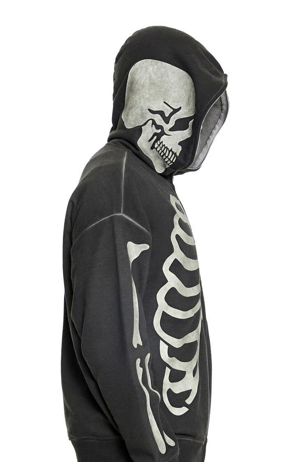 Glow-in-the-Dark Skeleton Zip-Up Hoodie | Forever 21 Product Image