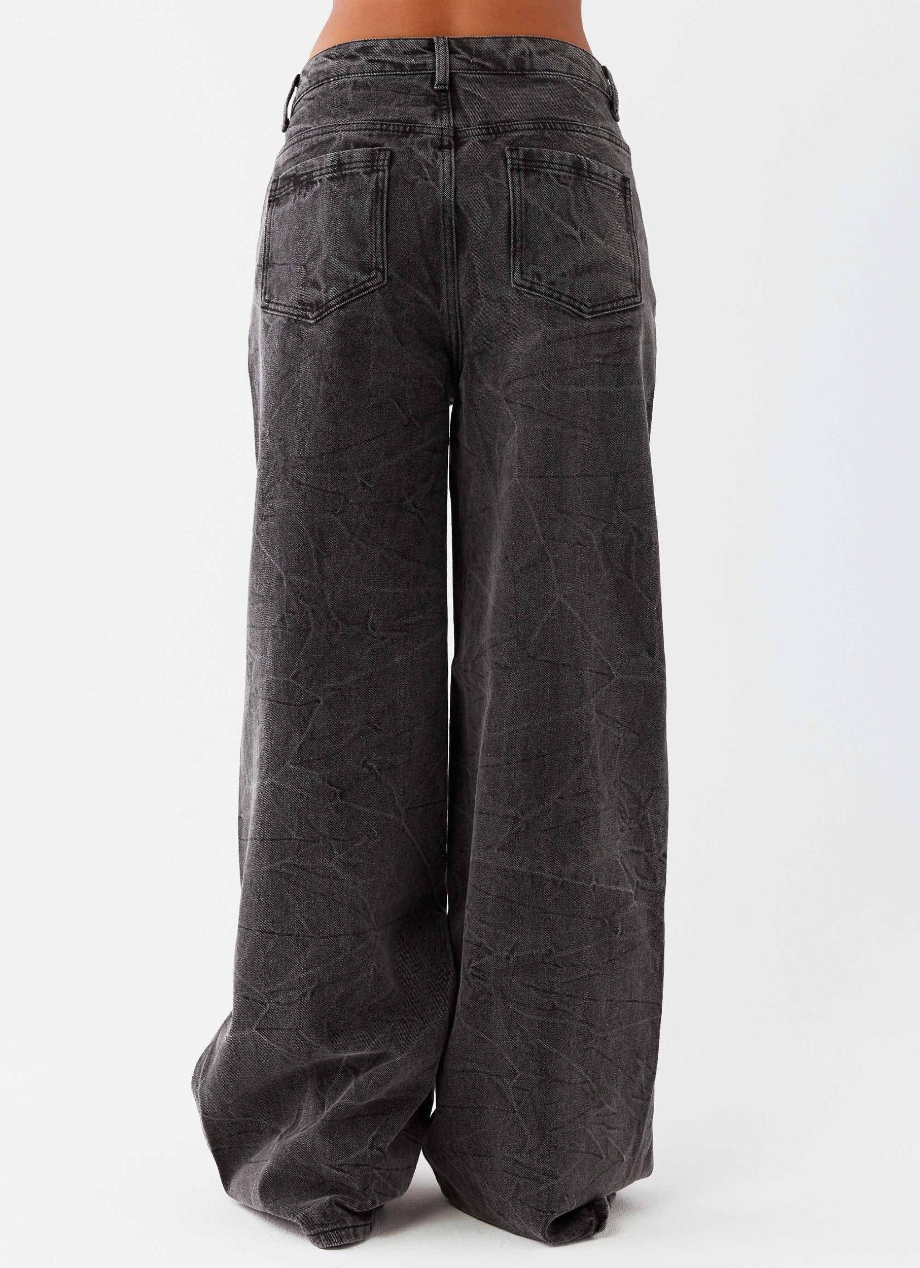 Stacey Denim Jeans - Washed Black Product Image