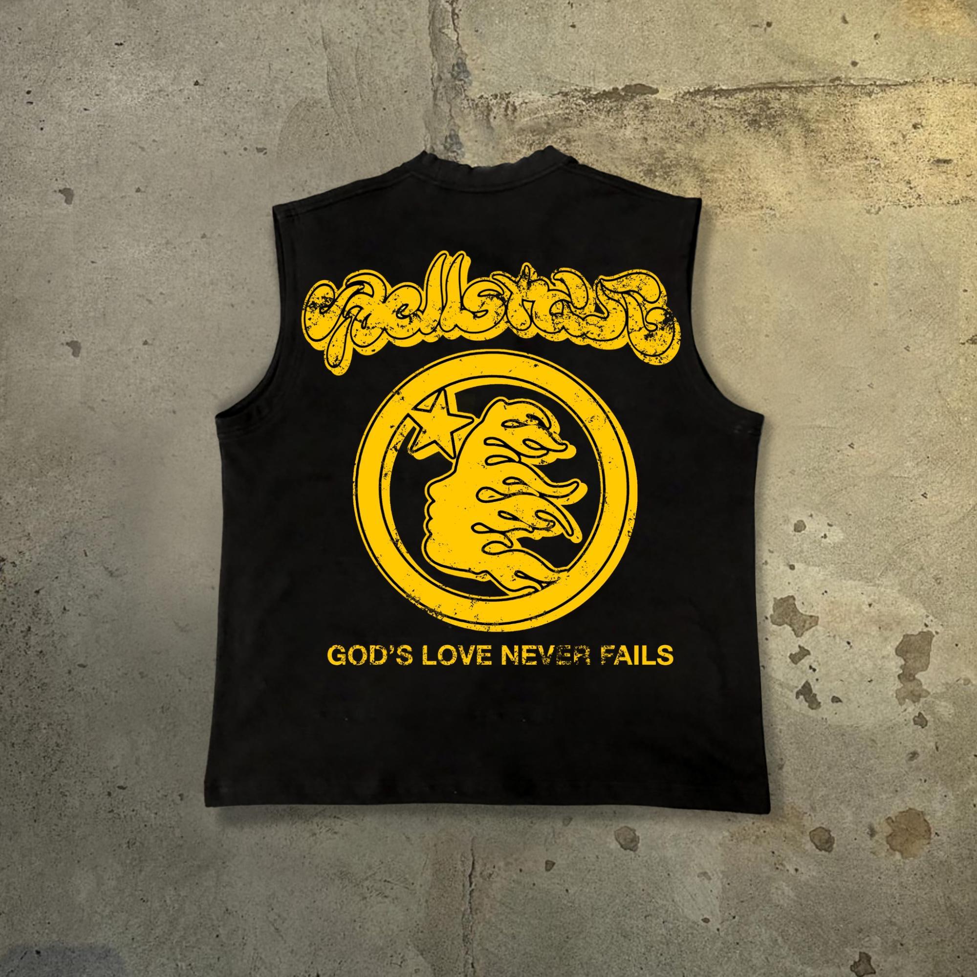 - God's Guide Old Print Pattern Cotton Tank Top Product Image