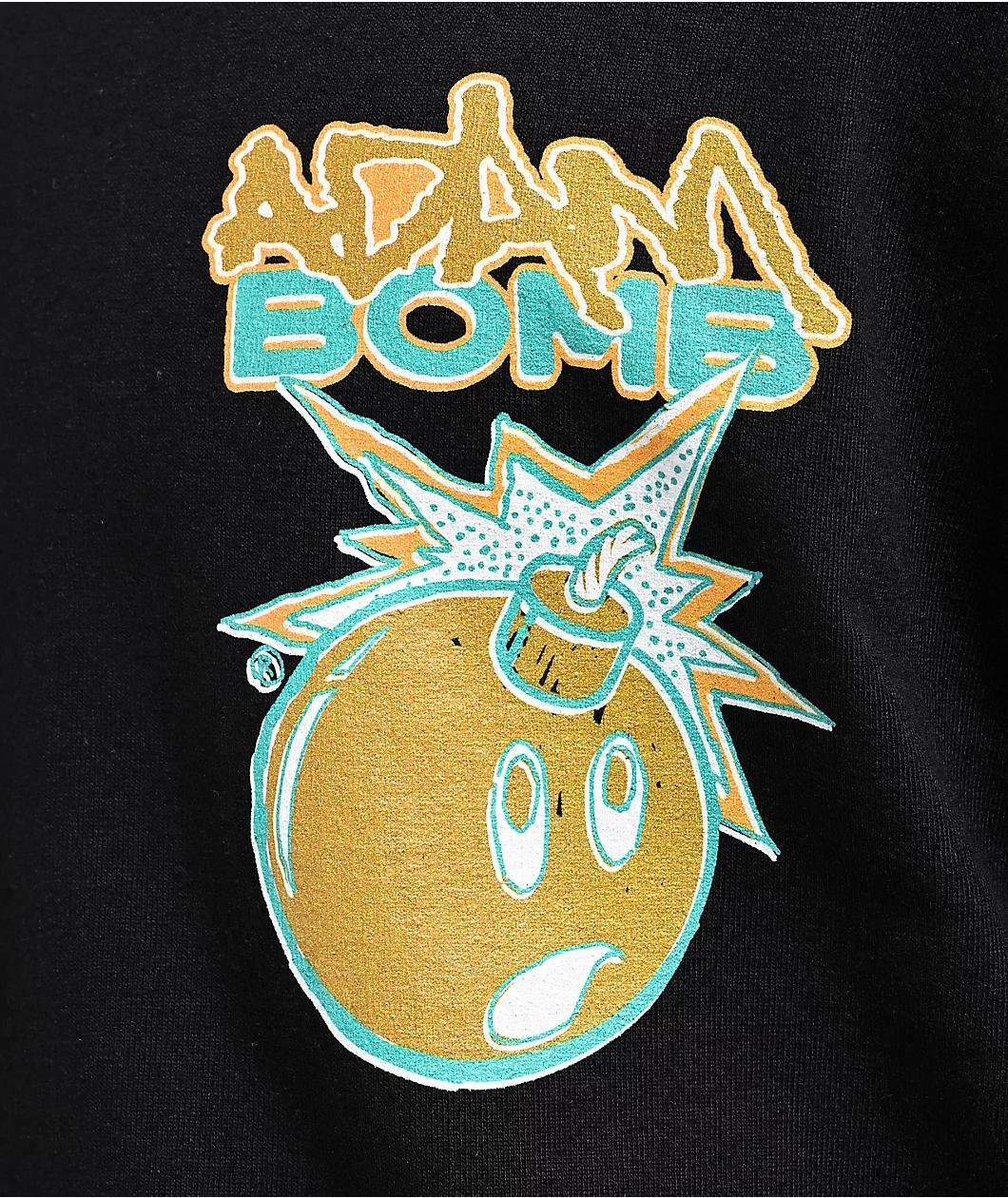 Adam Bomb Palm Adam Black Long Sleeve T-Shirt Product Image