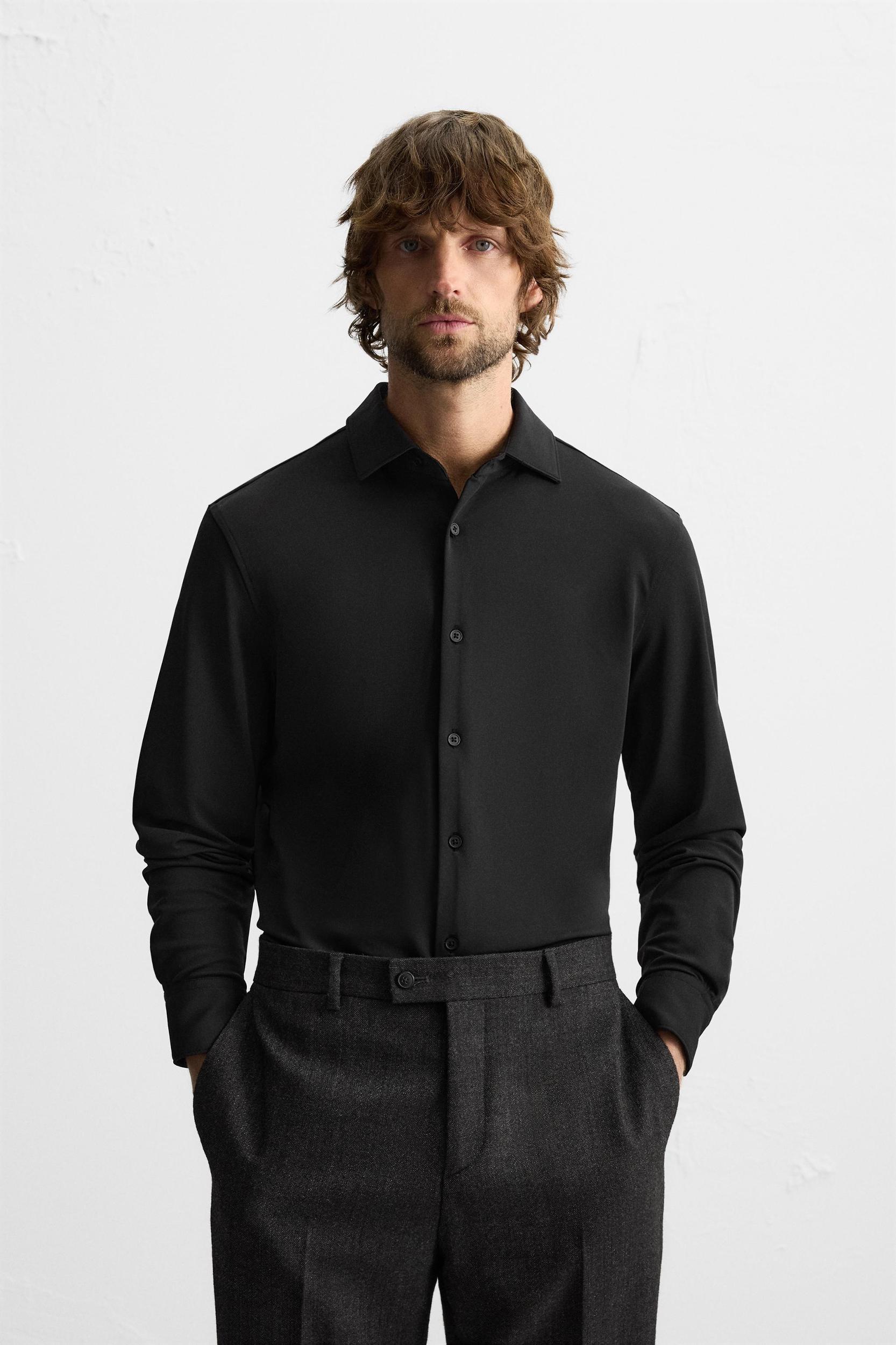 TEXTURED STRETCH SHIRT Product Image