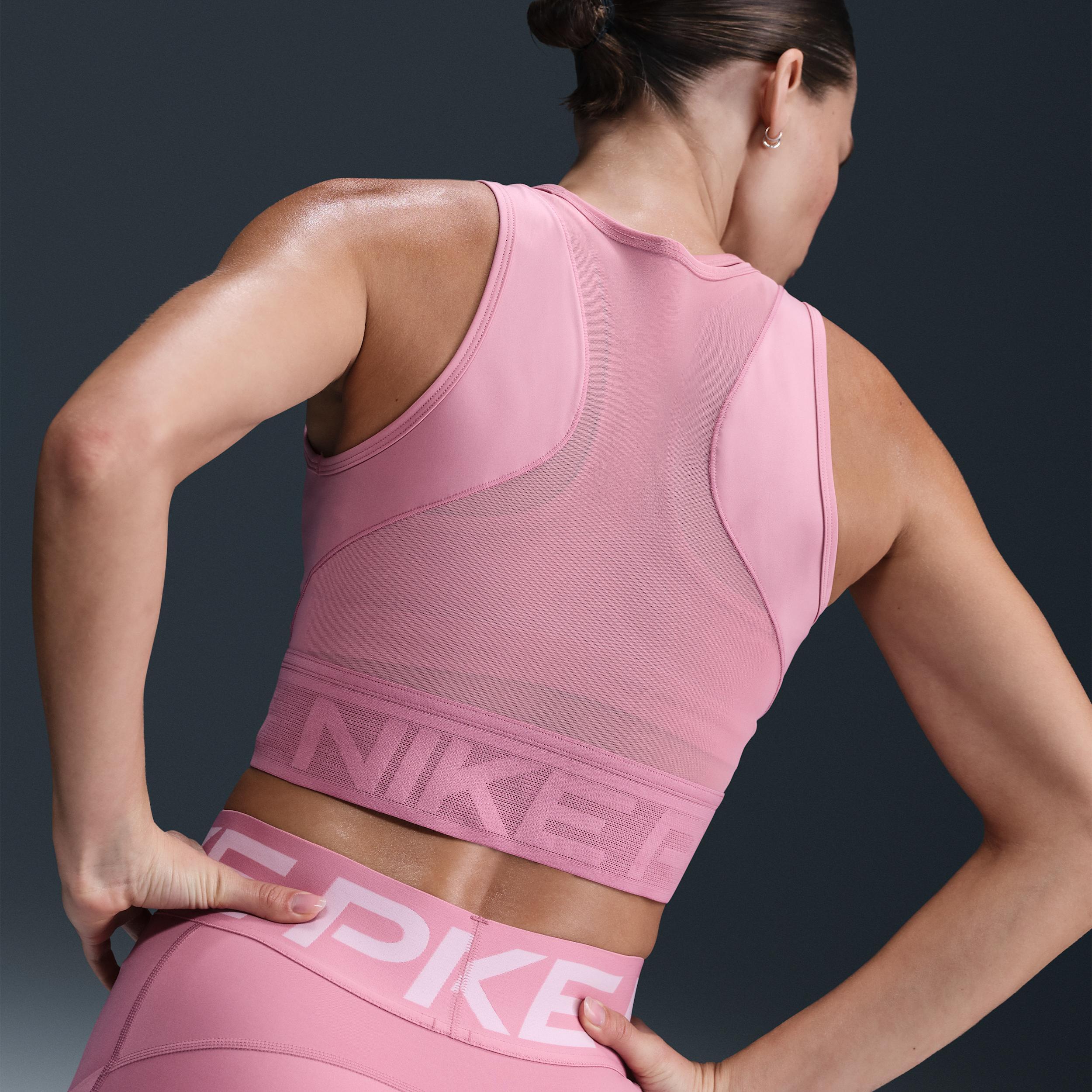 Women's Nike Pro Dri-FIT Cropped Tank Top Product Image