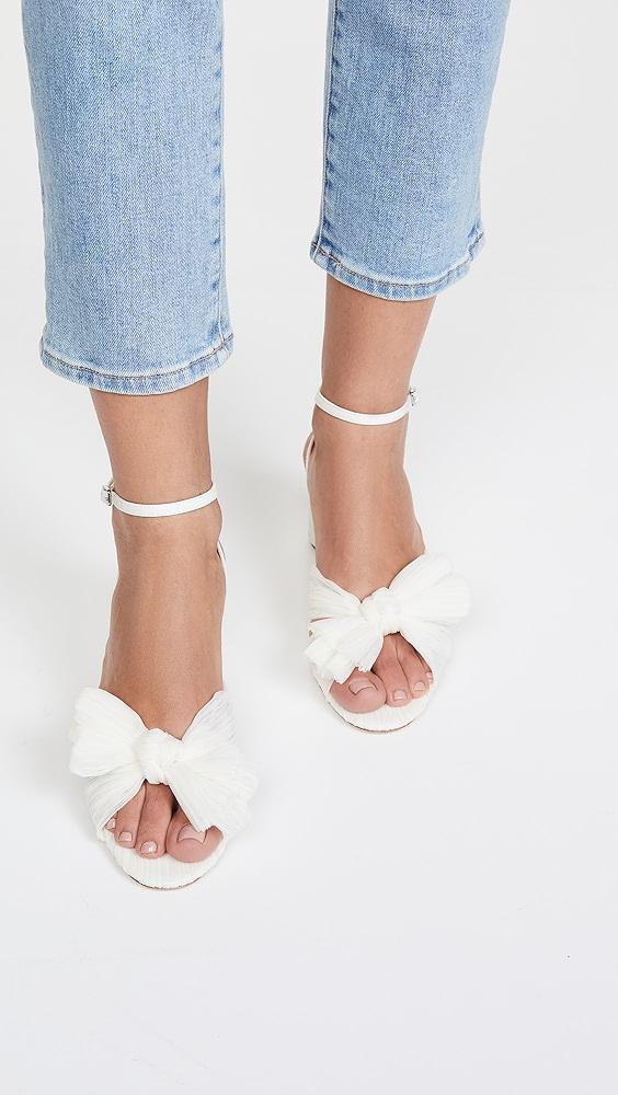 Loeffler Randall Dahlia Pleated Bow Heels with Ankle Strap | Shopbop Product Image