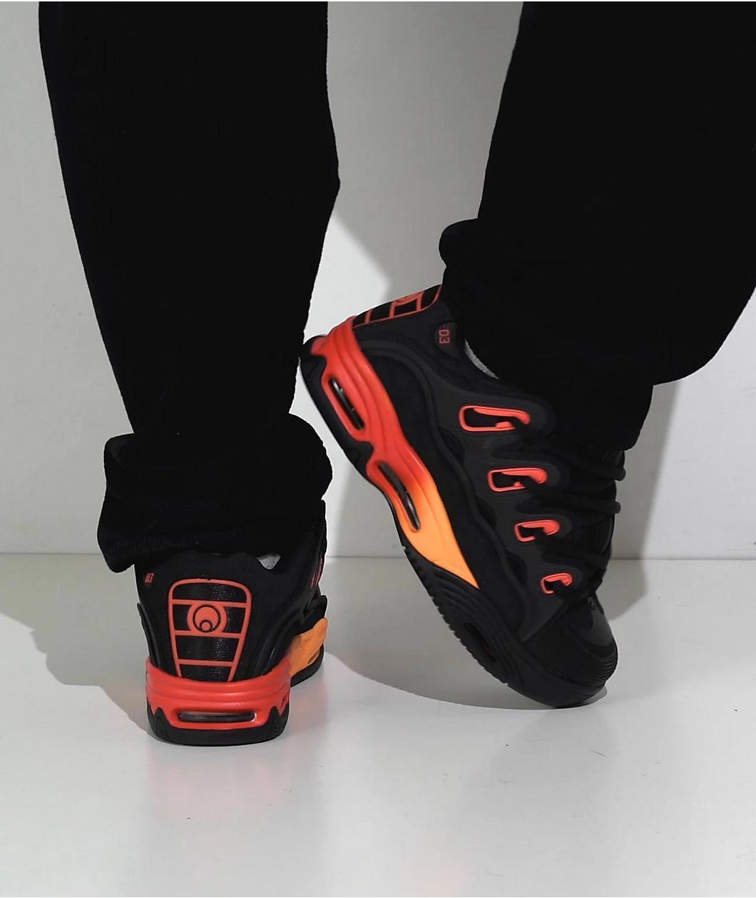 Osiris D3 2001 Black & Orange Skate Shoes Product Image