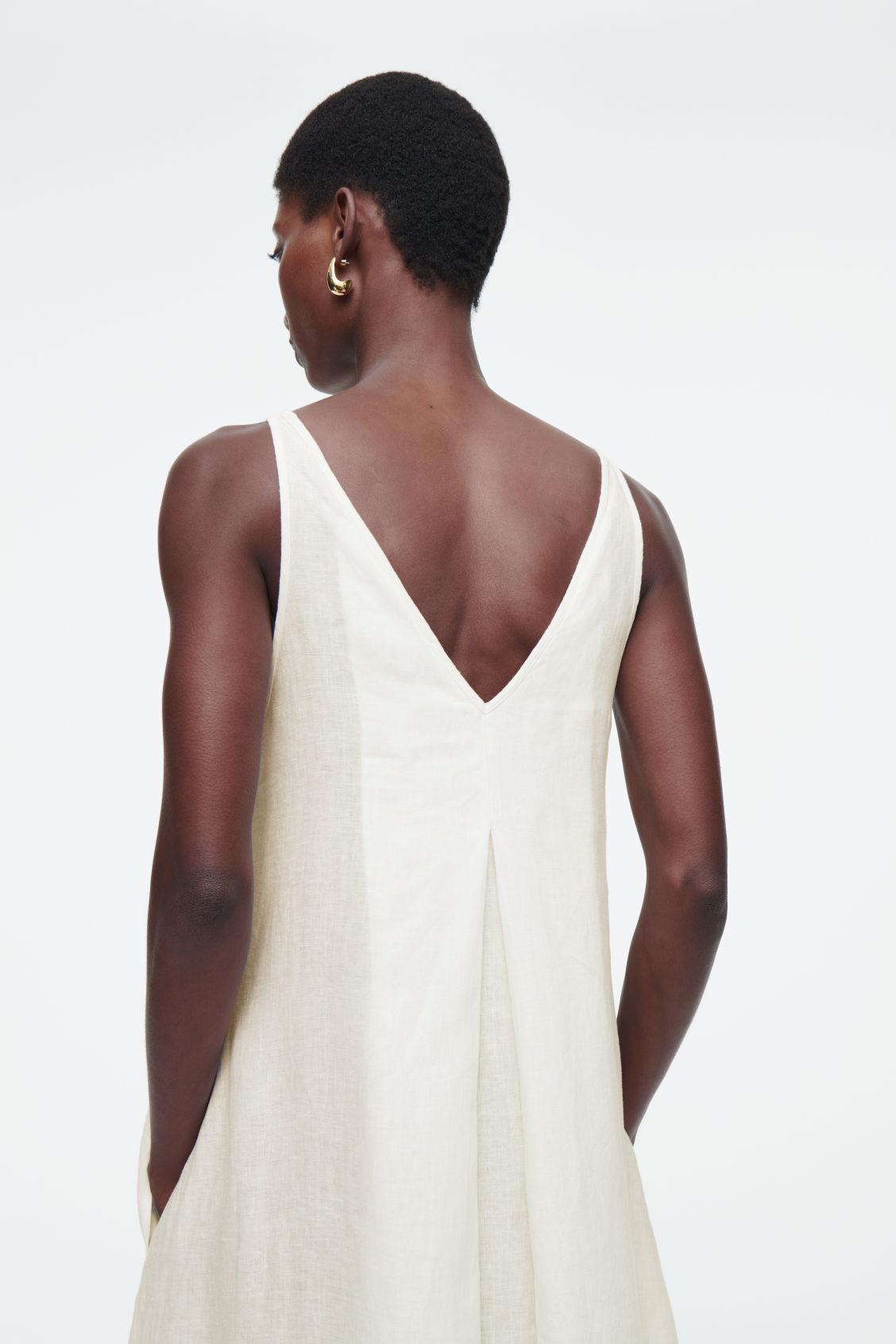 A-LINE LINEN MAXI DRESS Product Image