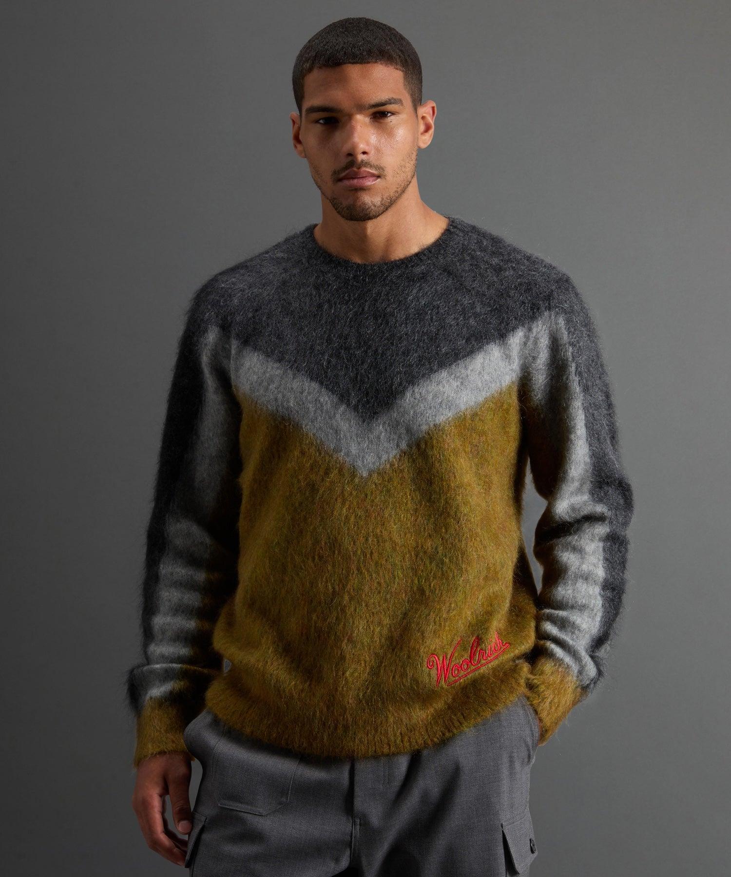 Todd Snyder X Woolrich Chevron Mohair Crewneck Product Image