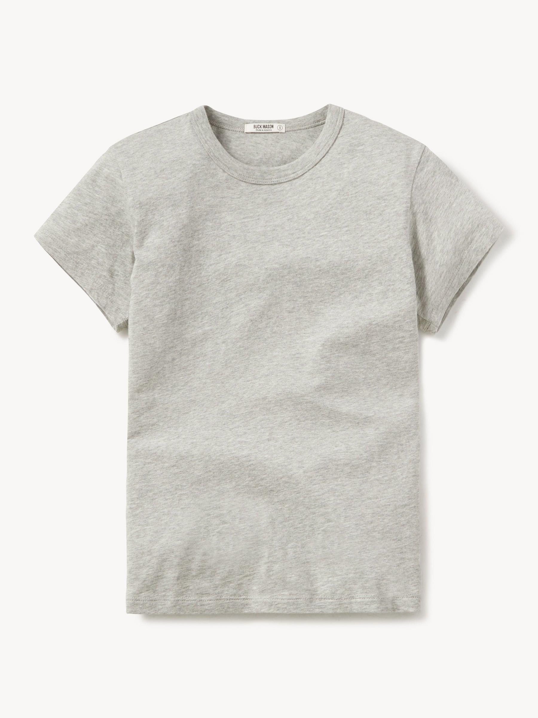 Graphite Pima Slim Crew Product Image