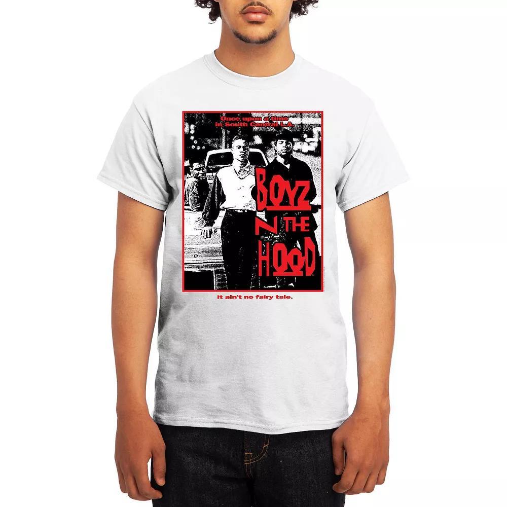 Men's Boyz N' The Hood No Fairytale Black & White Poster Tee, Size: Medium Product Image
